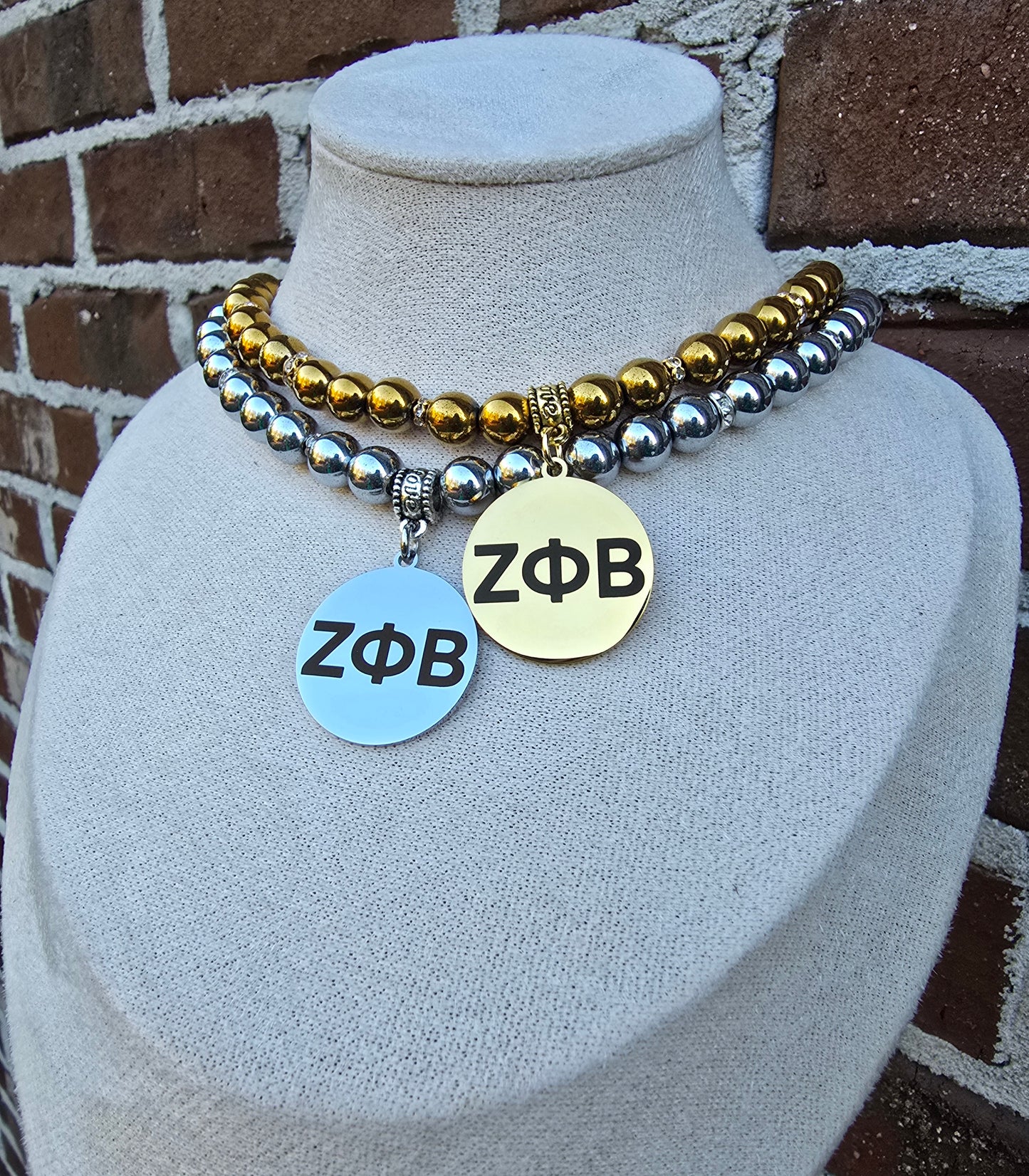 Zeta Phi Beta Beaded Sorority Necklaces - Z Phi B Beaded Sorority Necklace - Zeta Phi Beta Jewelry