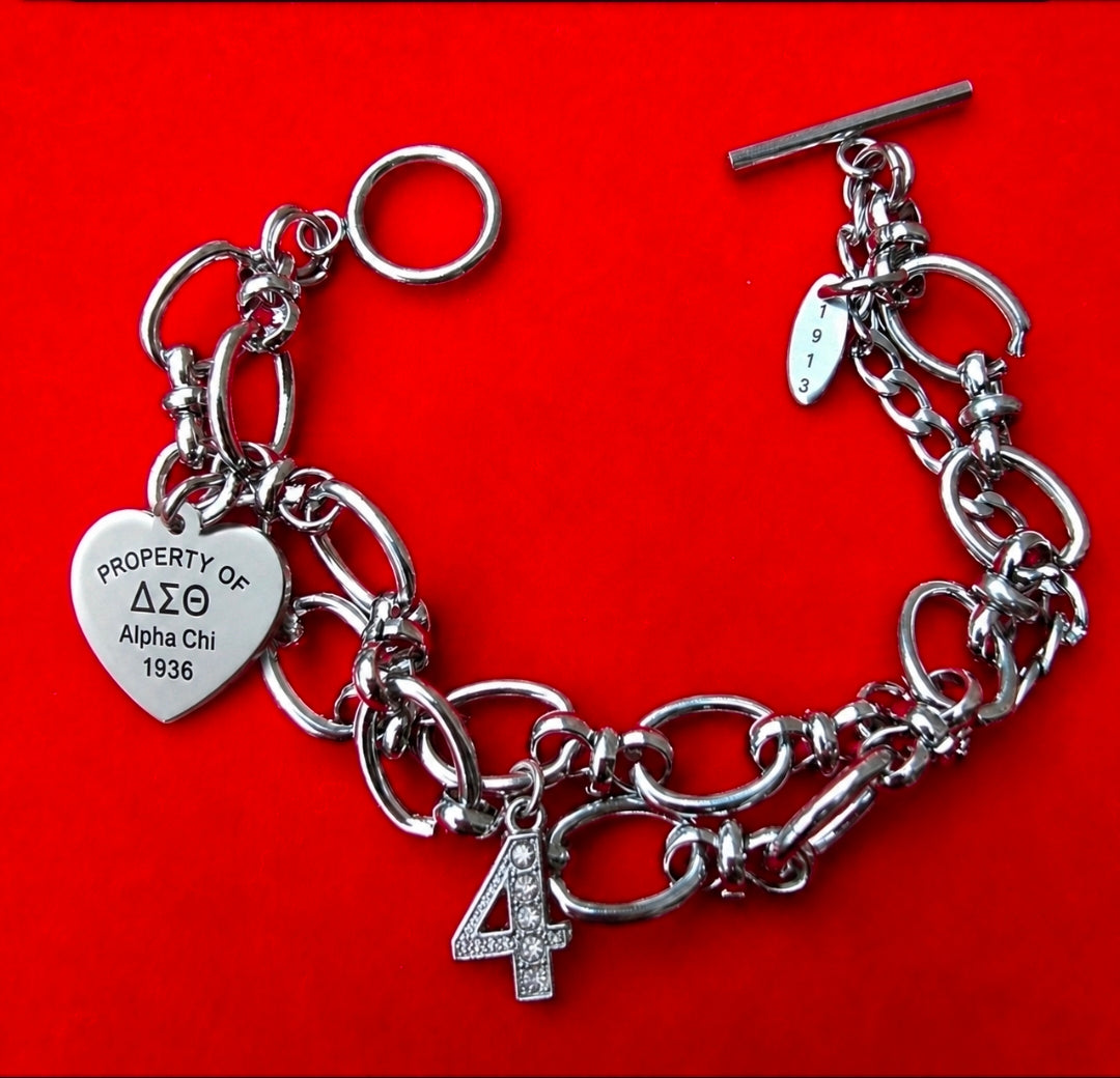 Property of Delta Sigma Theta Sorority Alpha Chi 1936 Custom Bracelet
