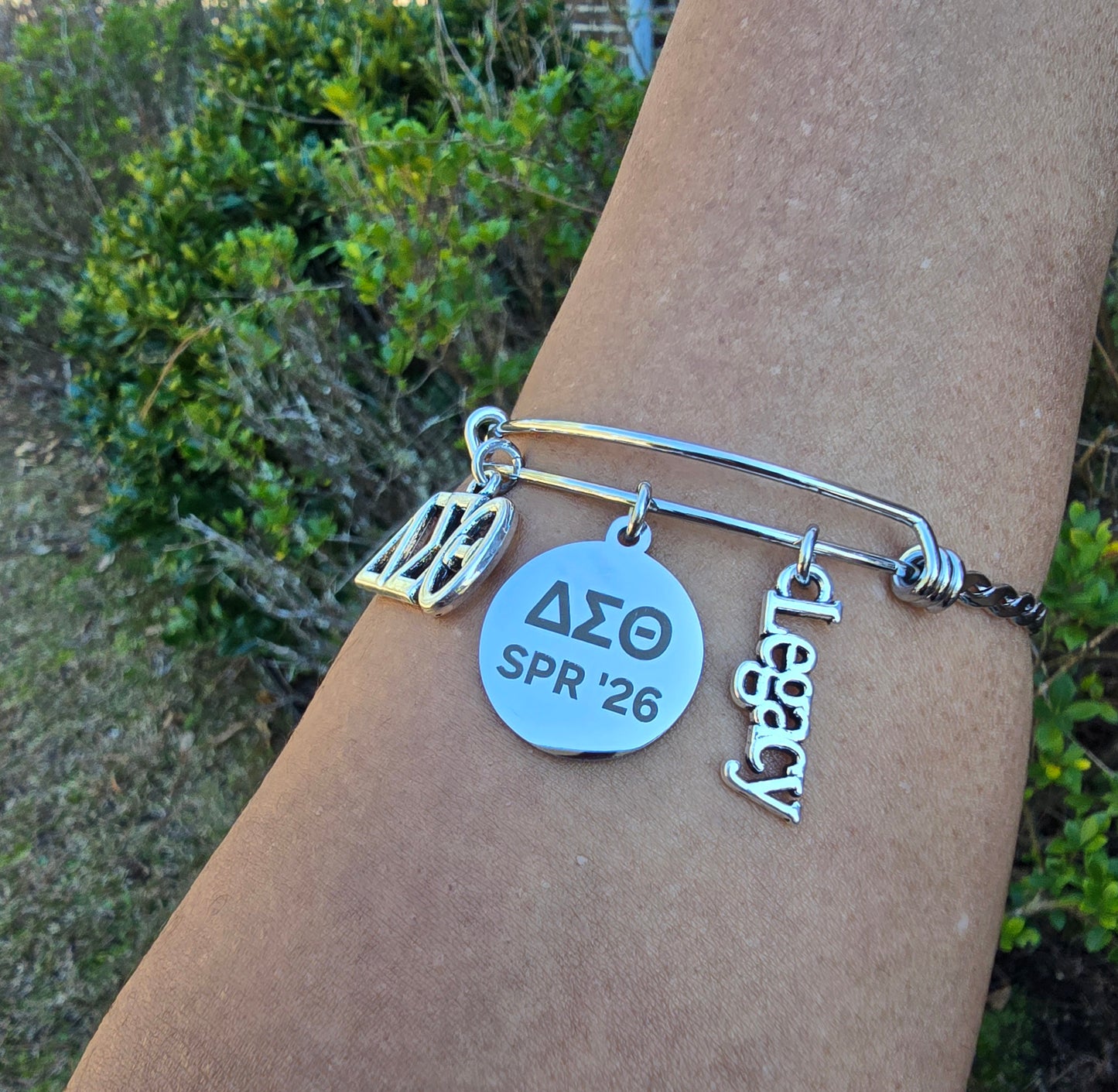 Delta Spring 2026 Charm Bracelet - HBCU Bracelet Delta Sigma Theta Bracelet - DST - Spring 2026 - Sorority Jewelry