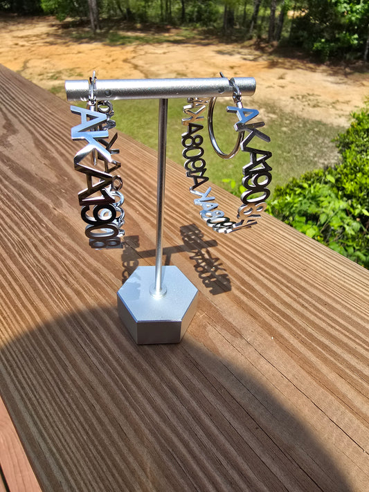 Alpha Kappa Alpha 1908 Sorority Earrings