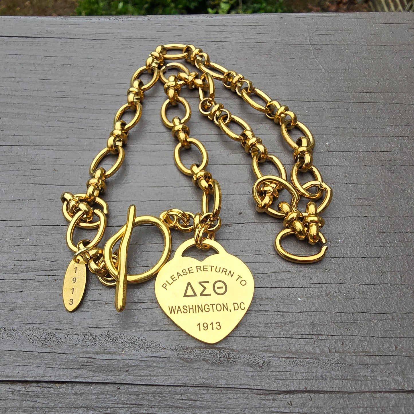 Tiffany Inspired Delta Sigma Theta Sorority Necklaces Available In Gold & Silver