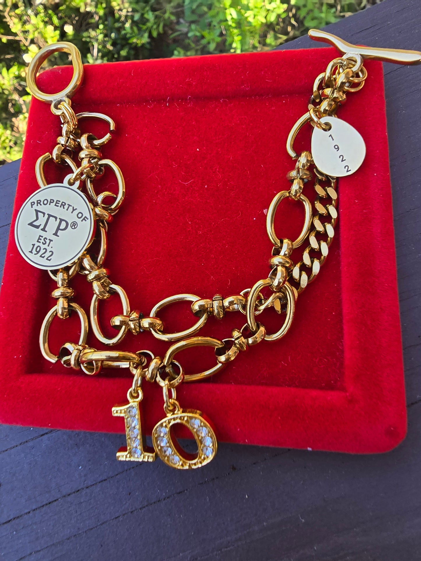 Property of Sigma Gamma Rho Tiffany Inspired Bracelet - SGR Bracelet - Sorority Bracelet - 1922 Bracelet - SGRho Bracelet - SGR Jewelry