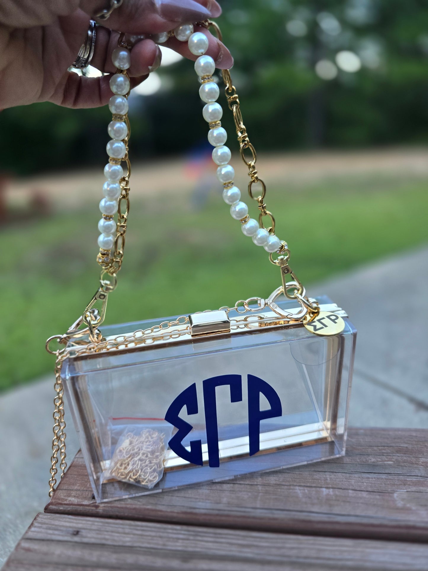 Sigma Gamma Rho Handbag - Sigma Gamma Rho Crossbody - SGRhoClutch Handbag - Sorority Purse - SGRho Stadium Purse