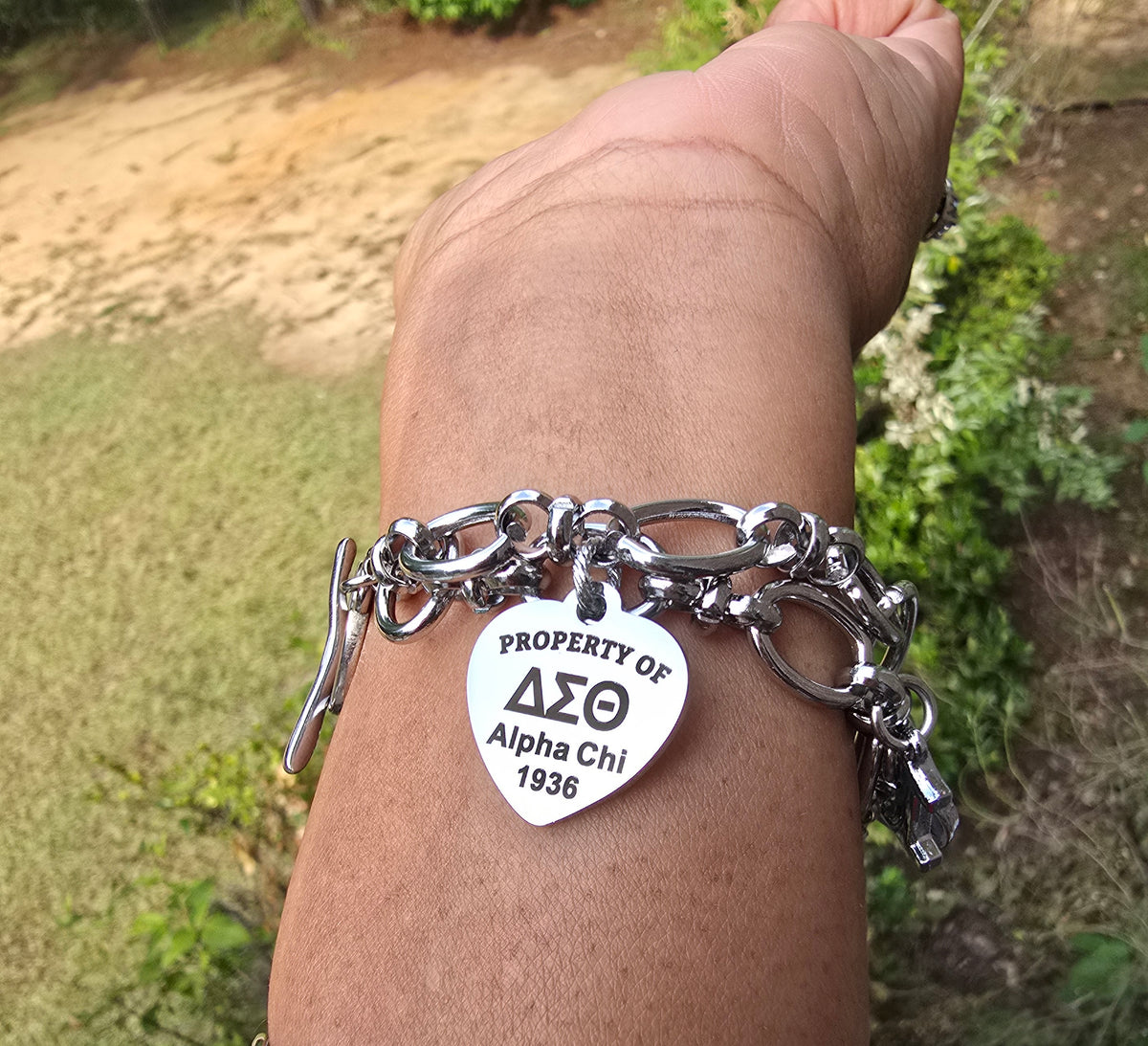 Property of Delta Sigma Theta Sorority Alpha Chi 1936 Custom Bracelet