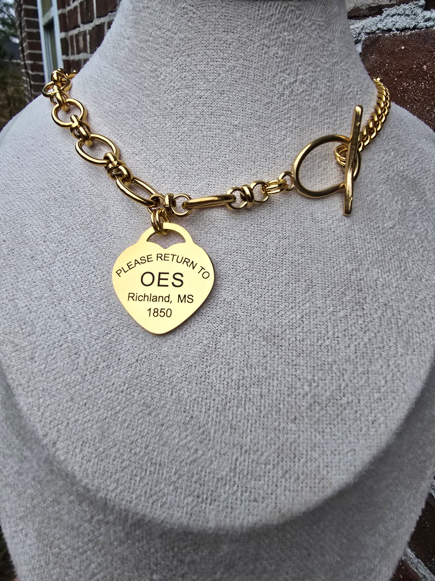 Order of Eastern Star Necklace - 1850 Necklace - OES Jewelry - OES gift - HBCU Jewelry