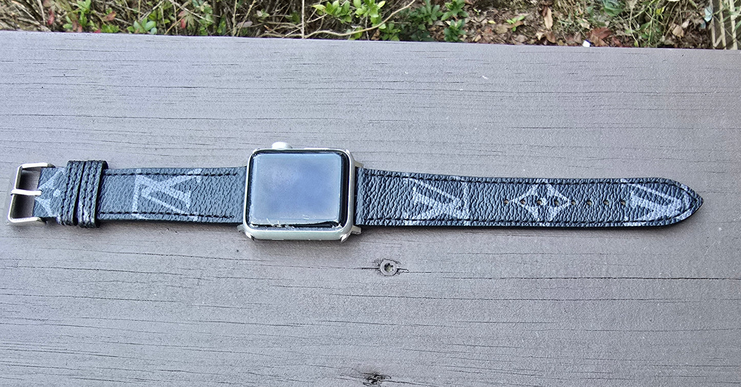 LV Inspired Apple Watch Band