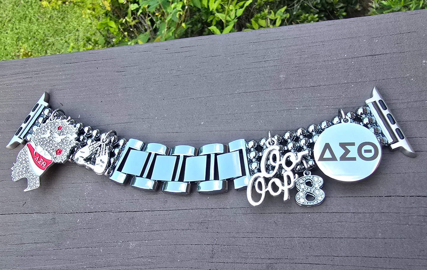 Premium Stainless Steel Delta Watch Band - Delta Sigma Theta Watch Band - Sorority Watch Band - DST Watch Band - Delta Apple Watch Band