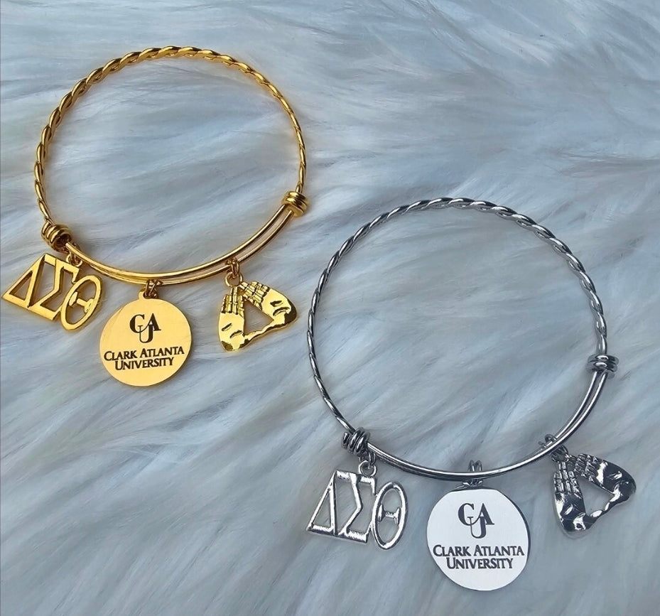 Clark Atlanta University Delta Bracelet - HBCU - Delta Sigma Theta Bracelet - Sorority Bracelet - DST Bracelet Sorority Jewelry - CAU