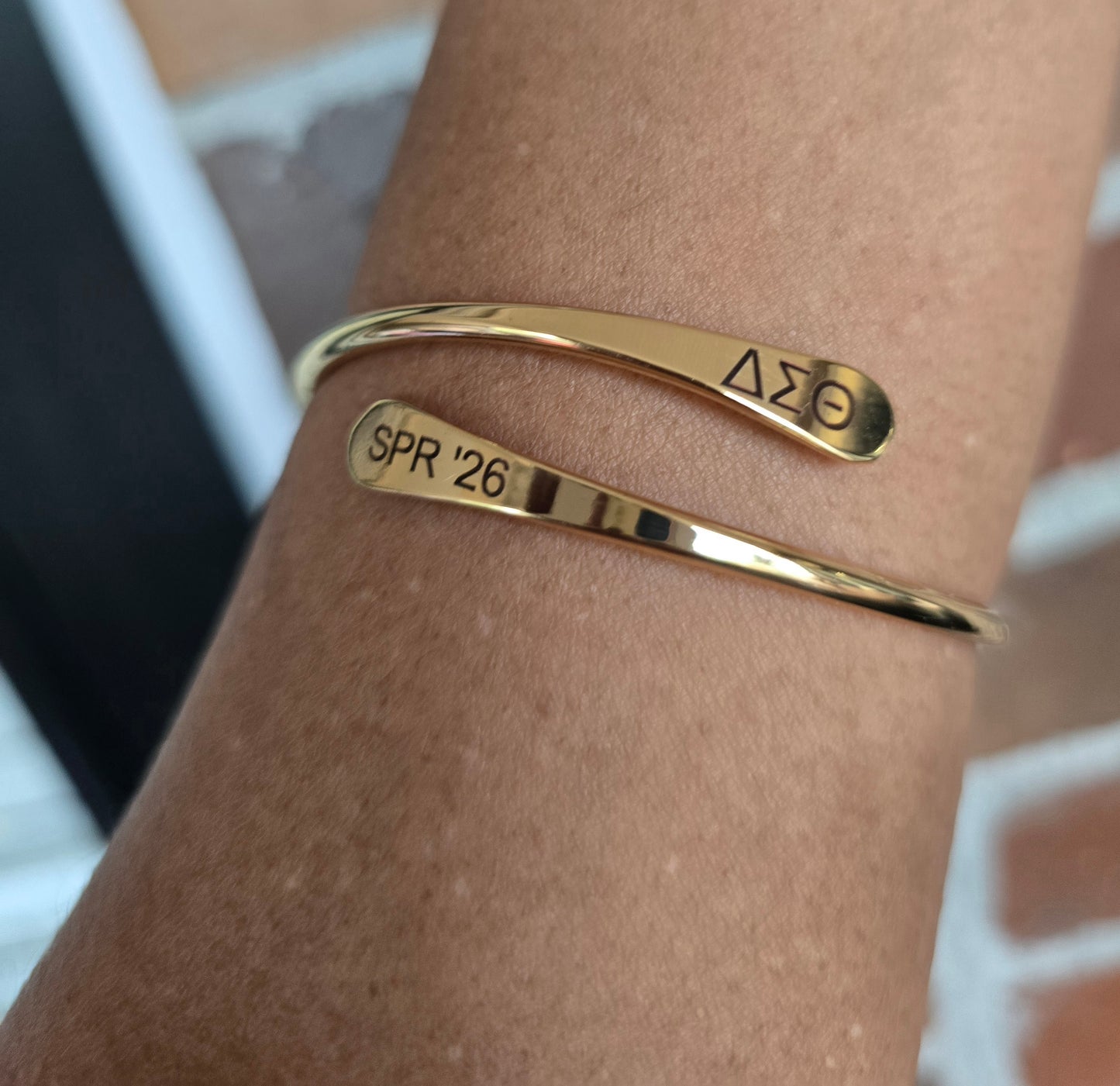 Delta Spring 2026 Adjustable Cuff Bracelet - HBCU Bracelet Delta Sigma Theta Bracelet - DST - Spring 2026 - Sorority Jewelry