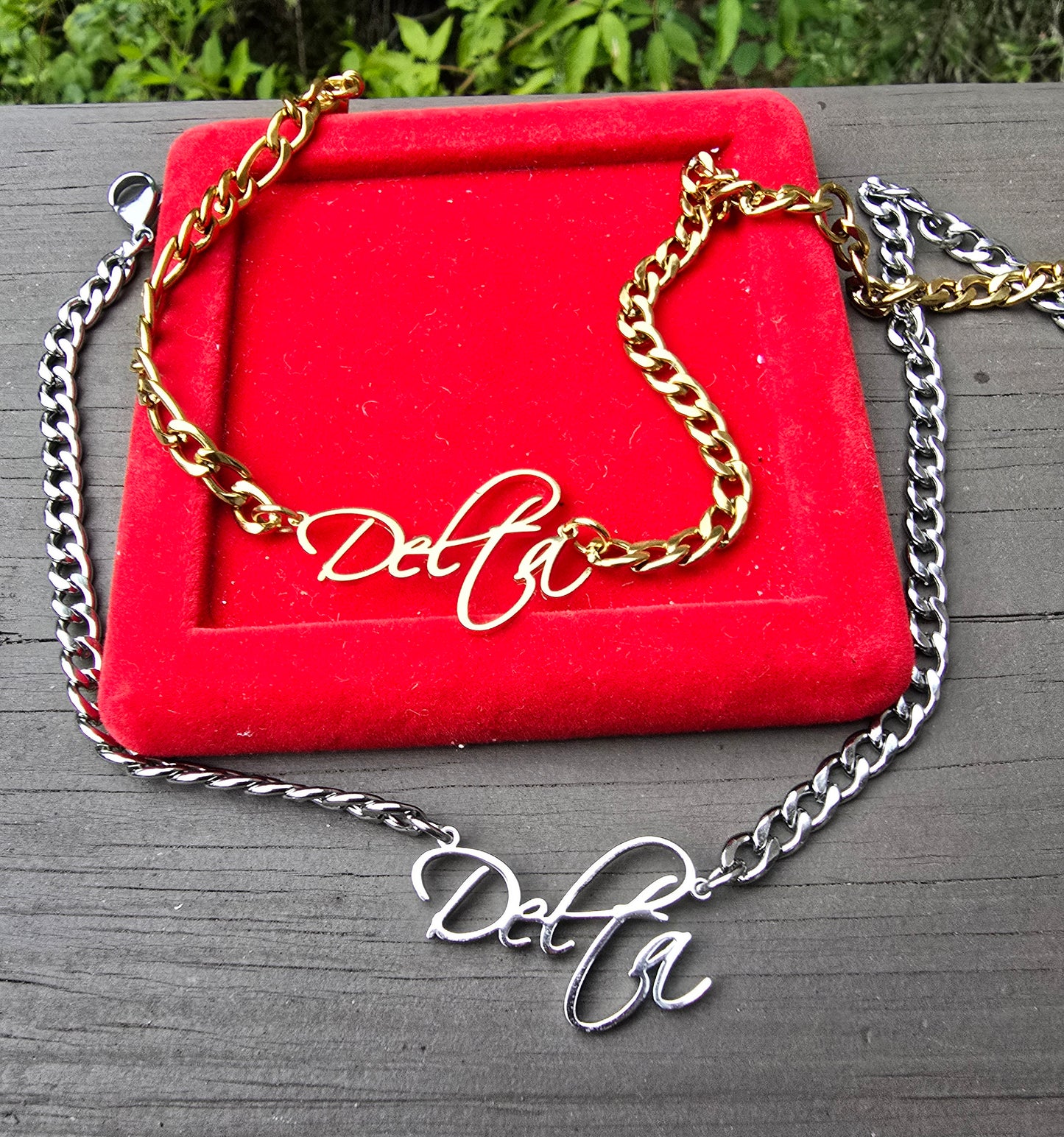 Delta Sigma Theta 1913 7mm Link Sorority Anlet - Delta Anklet - Delta Sigma Theta Anklet Bracelet - Sorority Anklet - Delta 1913 Anklet - Delta