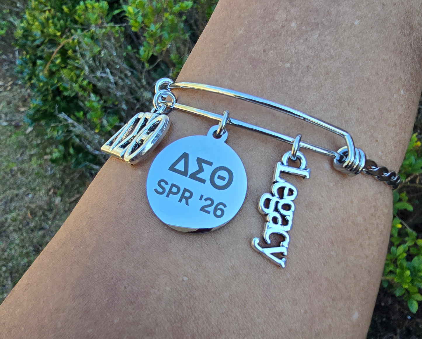 Delta Spring 2026 Charm Bracelet - HBCU Bracelet Delta Sigma Theta Bracelet - DST - Spring 2026 - Sorority Jewelry