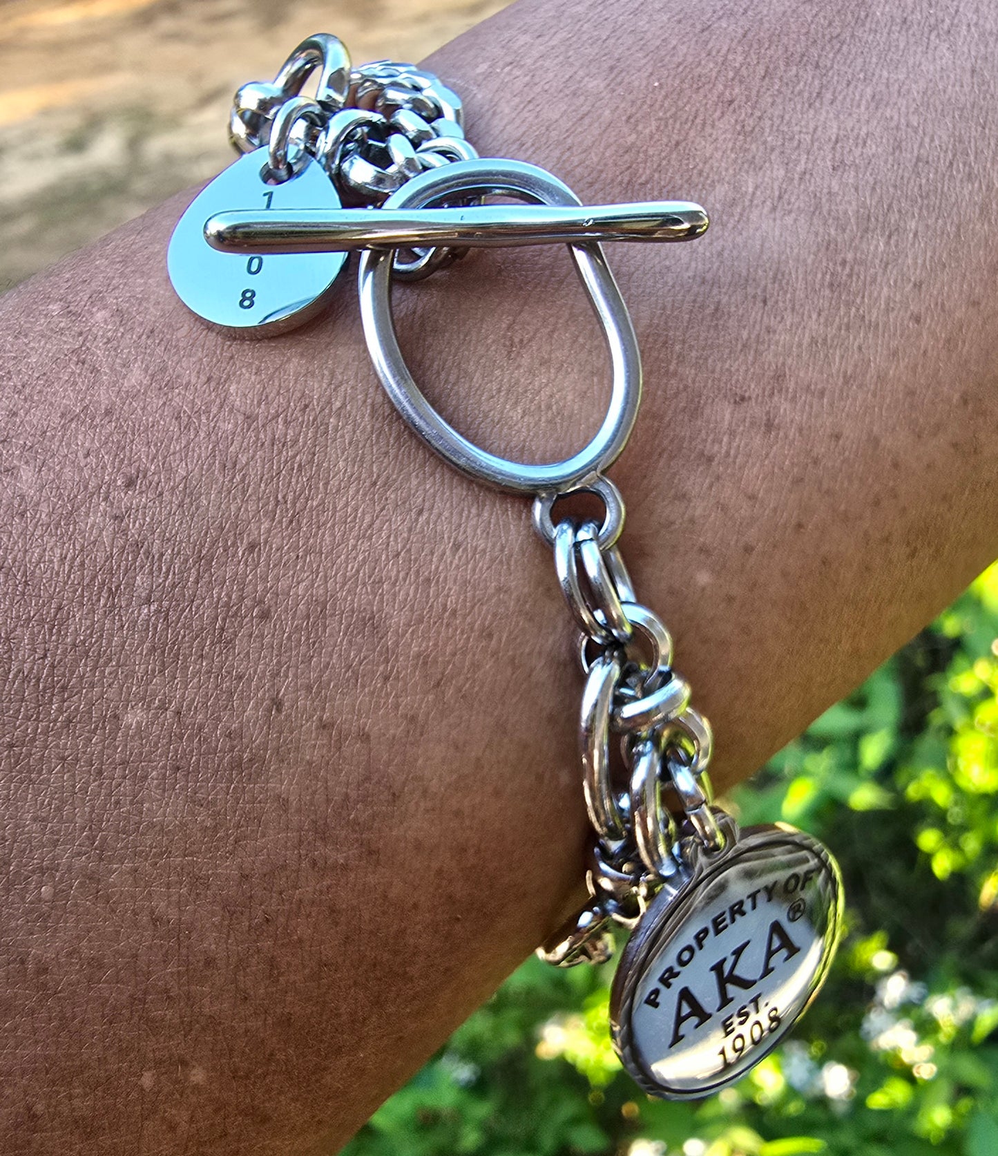 Property of AKA Sorority Custom Fit Bracelet
