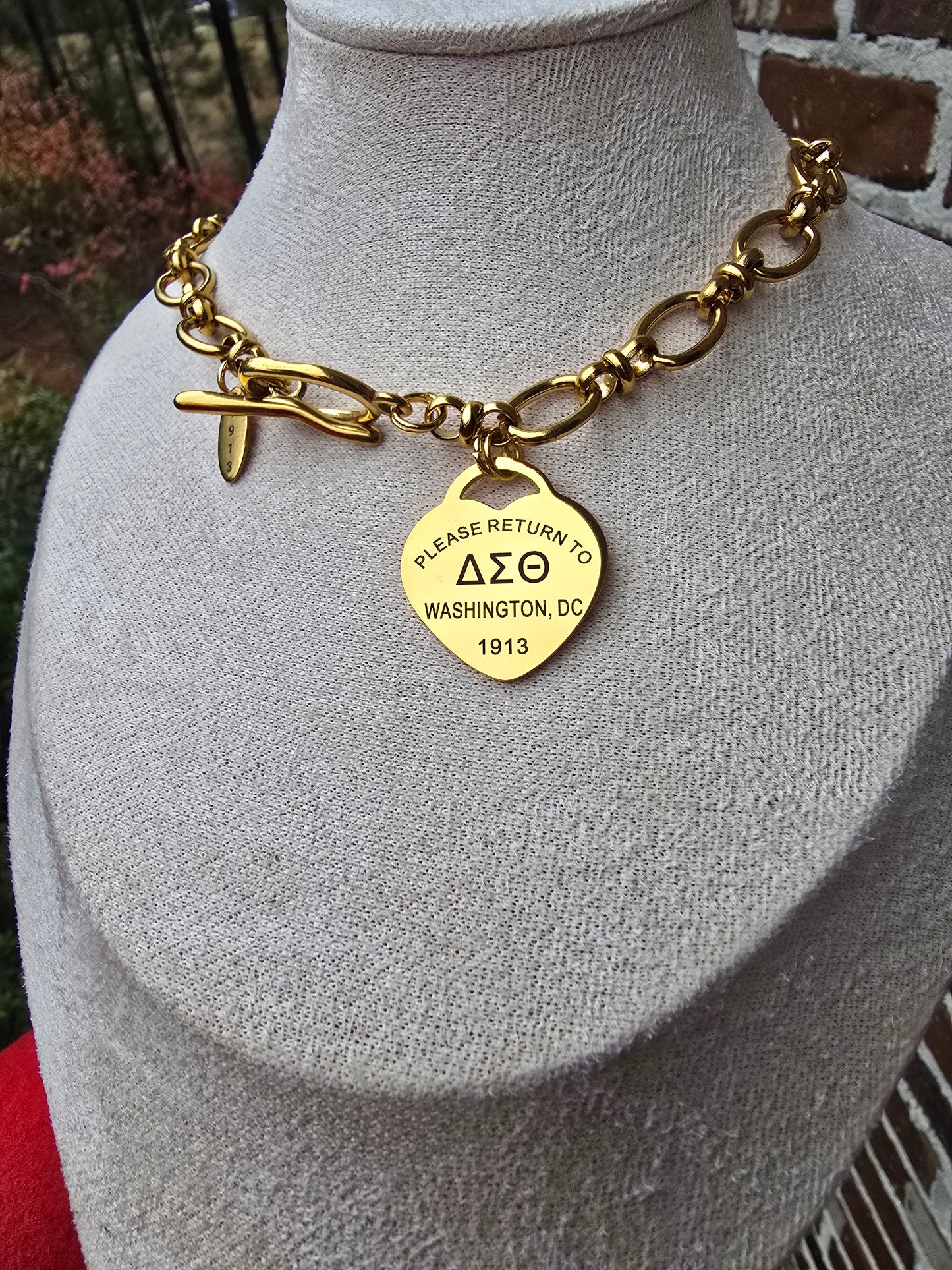 Tiffany Inspired Delta Sigma Theta Sorority Necklaces Available In Gold & Silver
