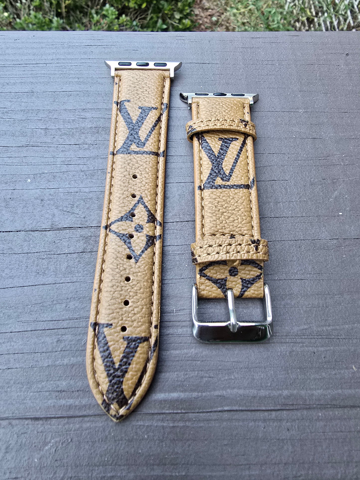 LV Inspired Apple Watch Band