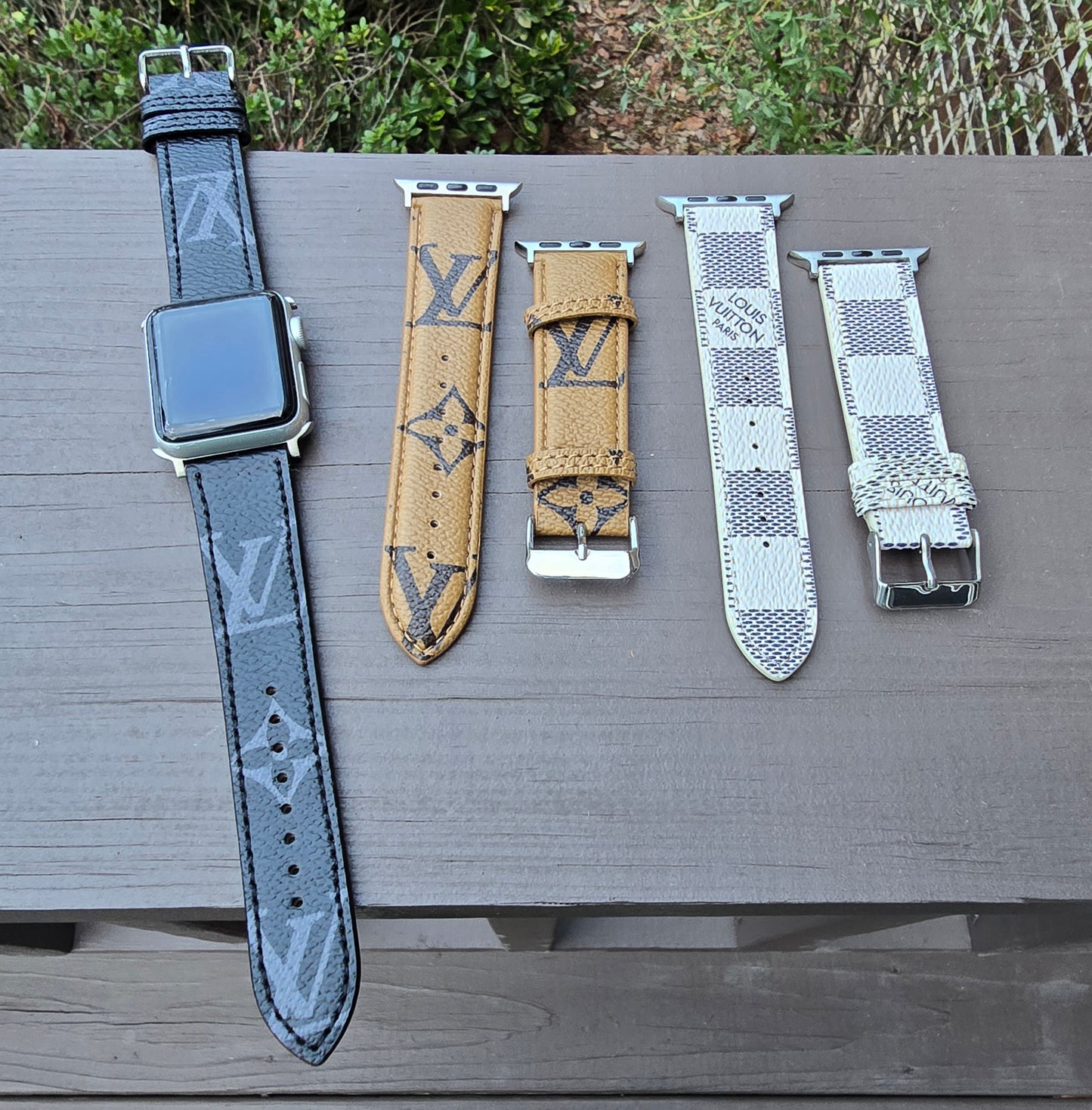 LV Inspired Apple Watch Band
