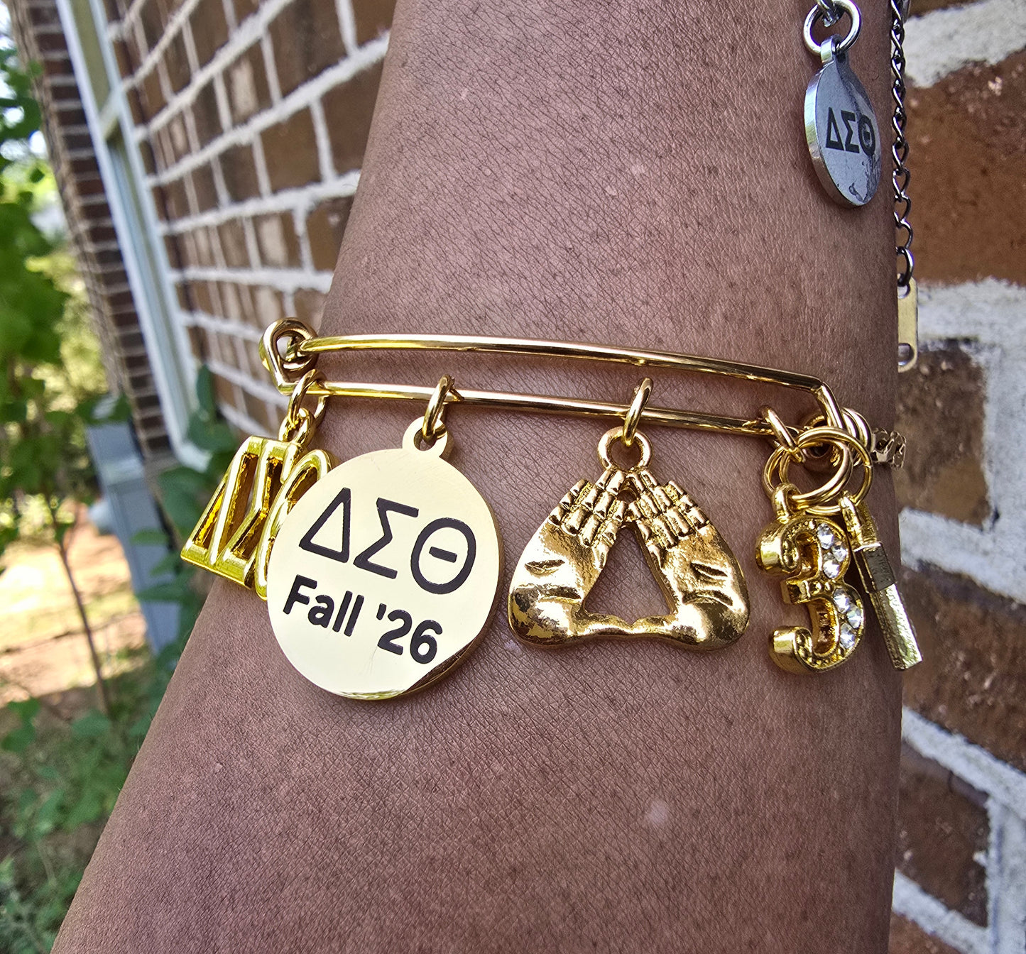 Delta Sigma Theta Fall 2026 Charm with Line Number Bracelet