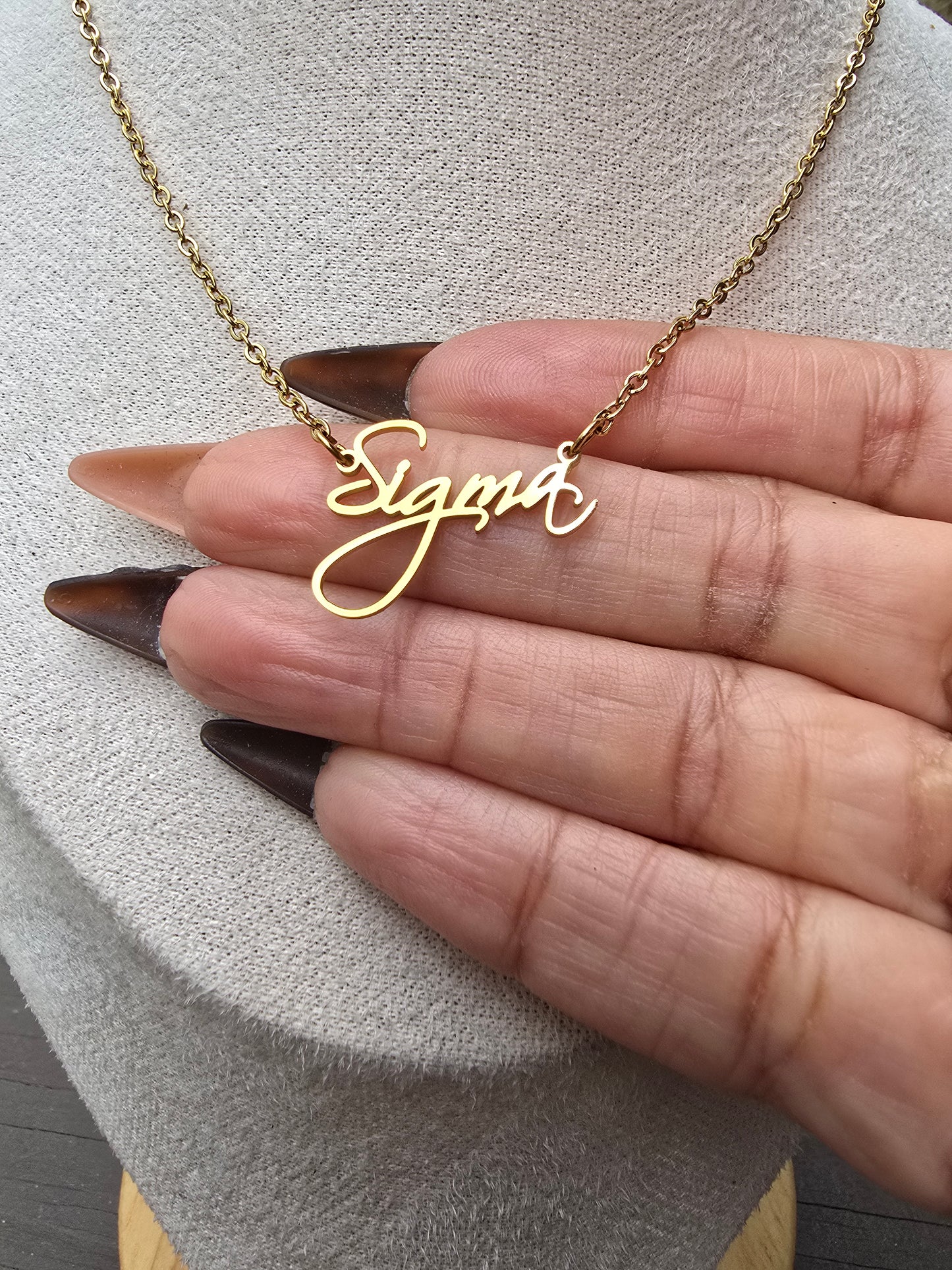 Sigma necklace - Sorority necklace - Sigma Jewelry - Sigma gift - HBCU - Divine Nine Sororities