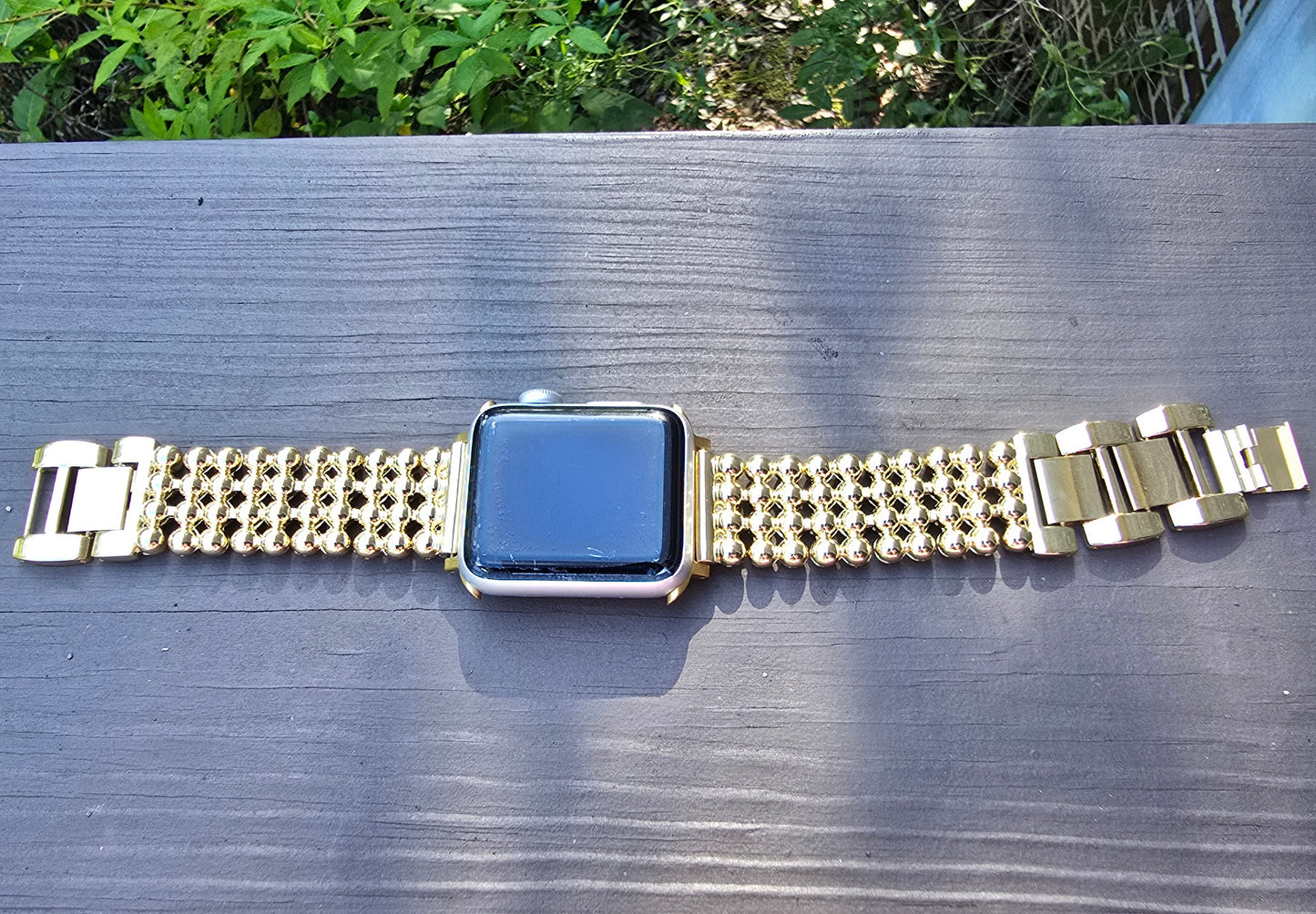 Customize your apple link watch band available in silver & gold (select up to 6 charms of your choice)