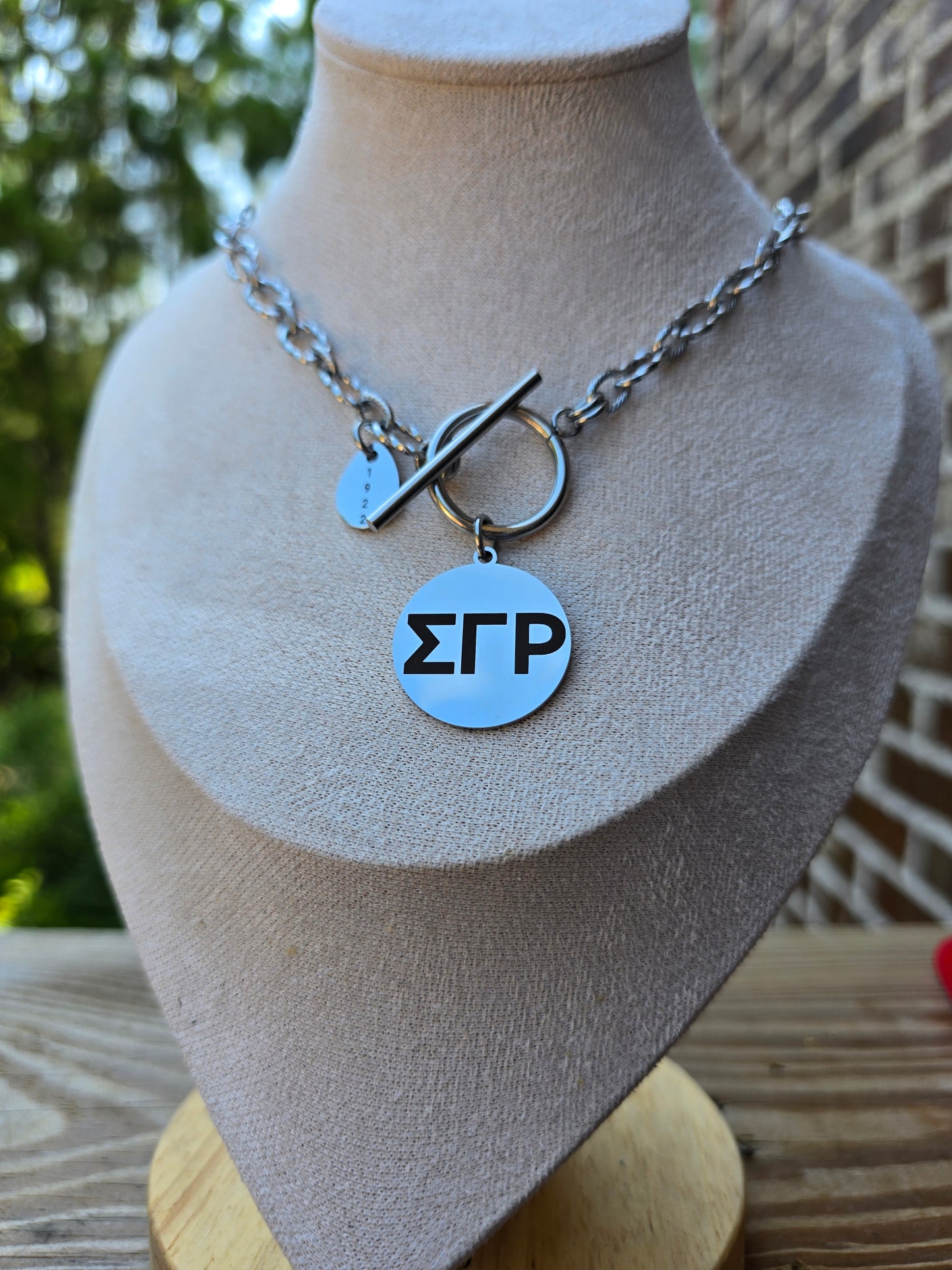 SGRho necklace- Sorority necklace - Sigma Gamma Rho- Sorority gift - HBCU - Divine Nine Sororities