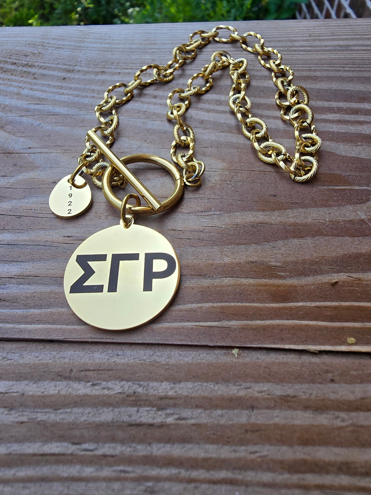 SGRho necklace- Sorority necklace - Sigma Gamma Rho- Sorority gift - HBCU - Divine Nine Sororities