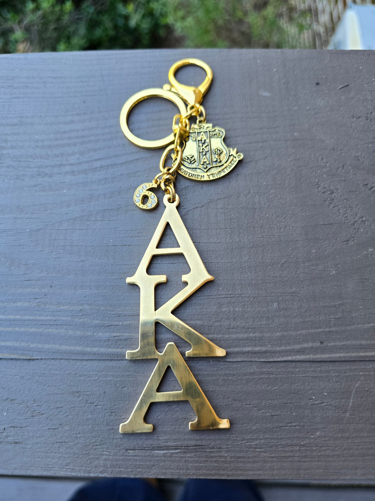 Large AKA Handbag Charm/Key Ring -  AKA Purse Charm - Sorority Charm/Key Ring - AKA Purse Charm/Key Ring