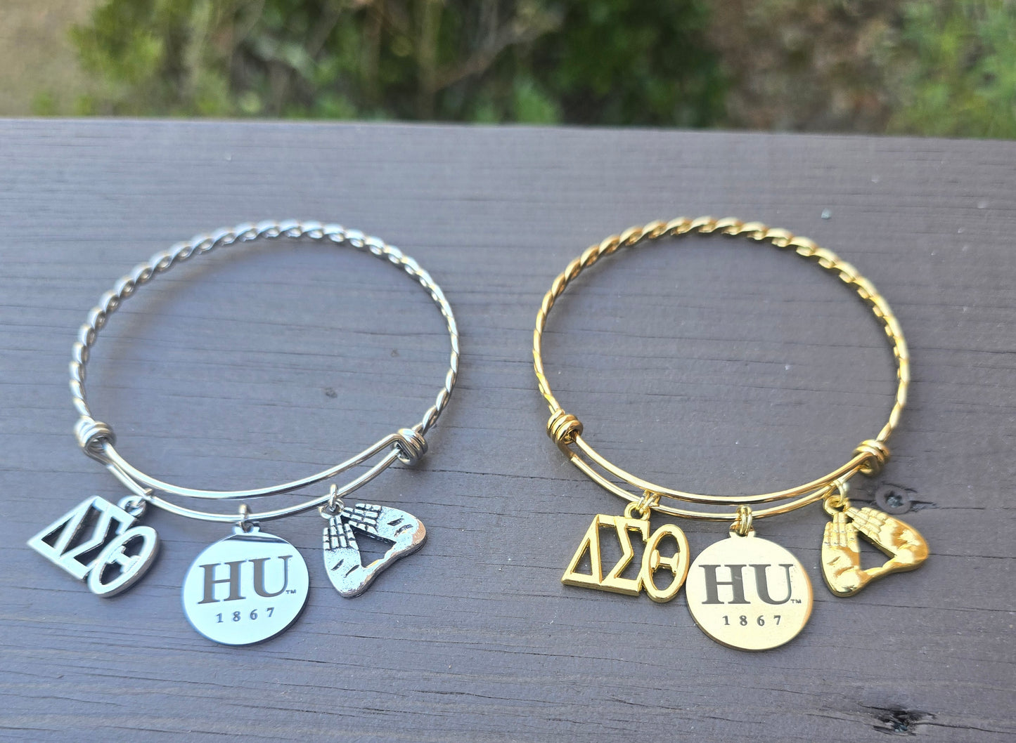 Howard University Delta Bracelet - HBCU - Delta Sigma Theta Bracelet - Sorority Bracelet - DST University bracelet - Sorority Jewelry - HU 1867