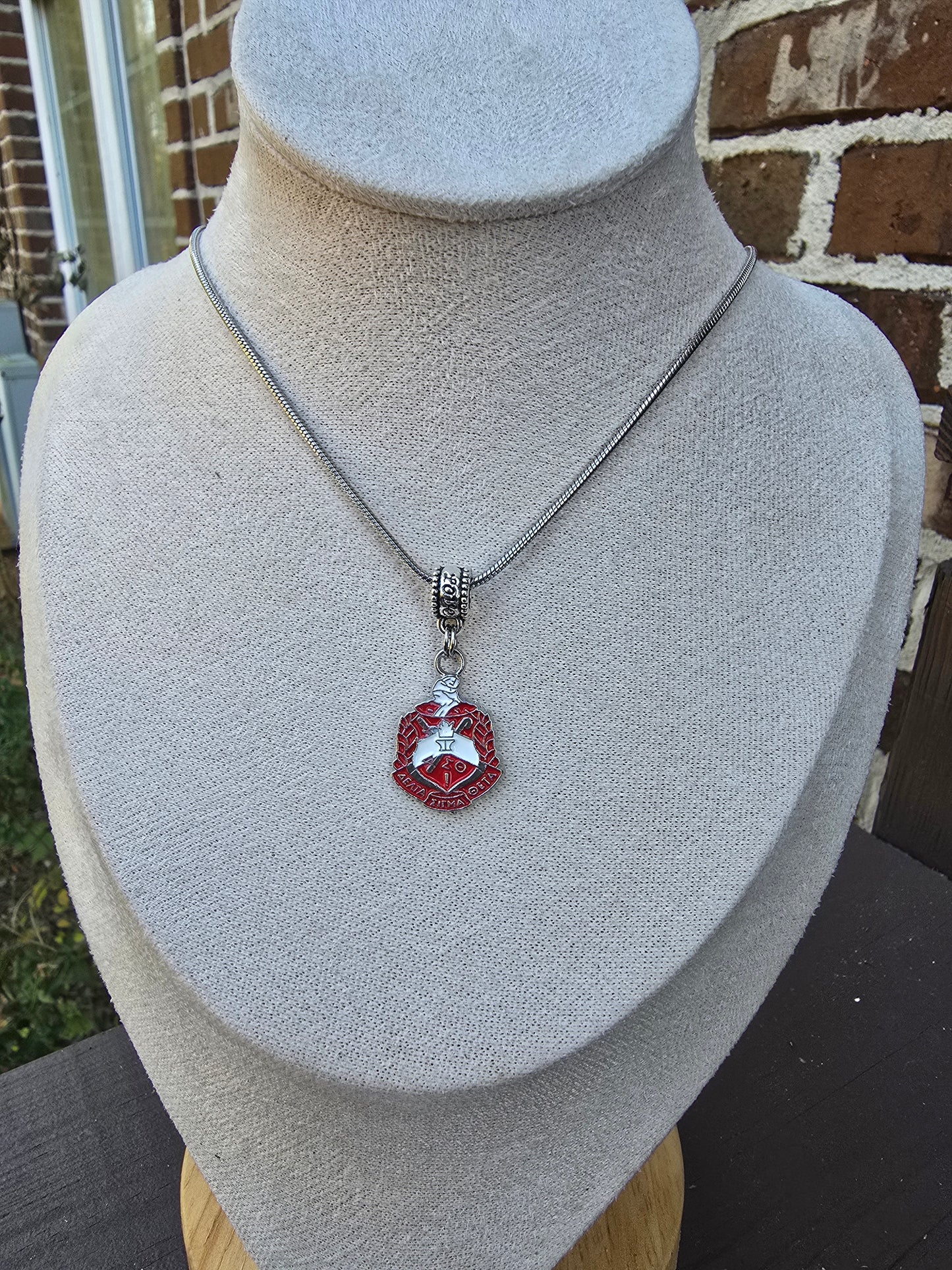 Delta Sigma Theta Crest necklace- Sorority necklace - Delta Jewelry - Delta Sigma Theta gift - HBCU - Divine Nine Sororities