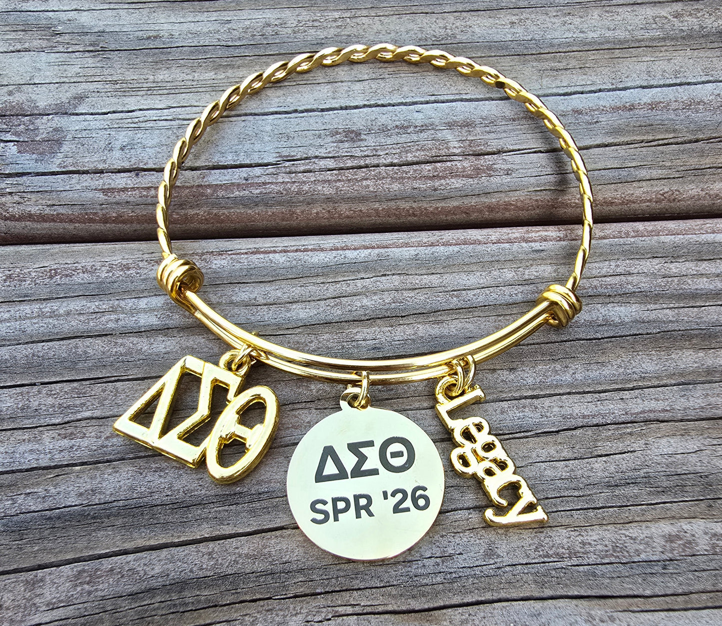 Delta Spring 2026 Charm Bracelet - HBCU Bracelet Delta Sigma Theta Bracelet - DST - Spring 2026 - Sorority Jewelry