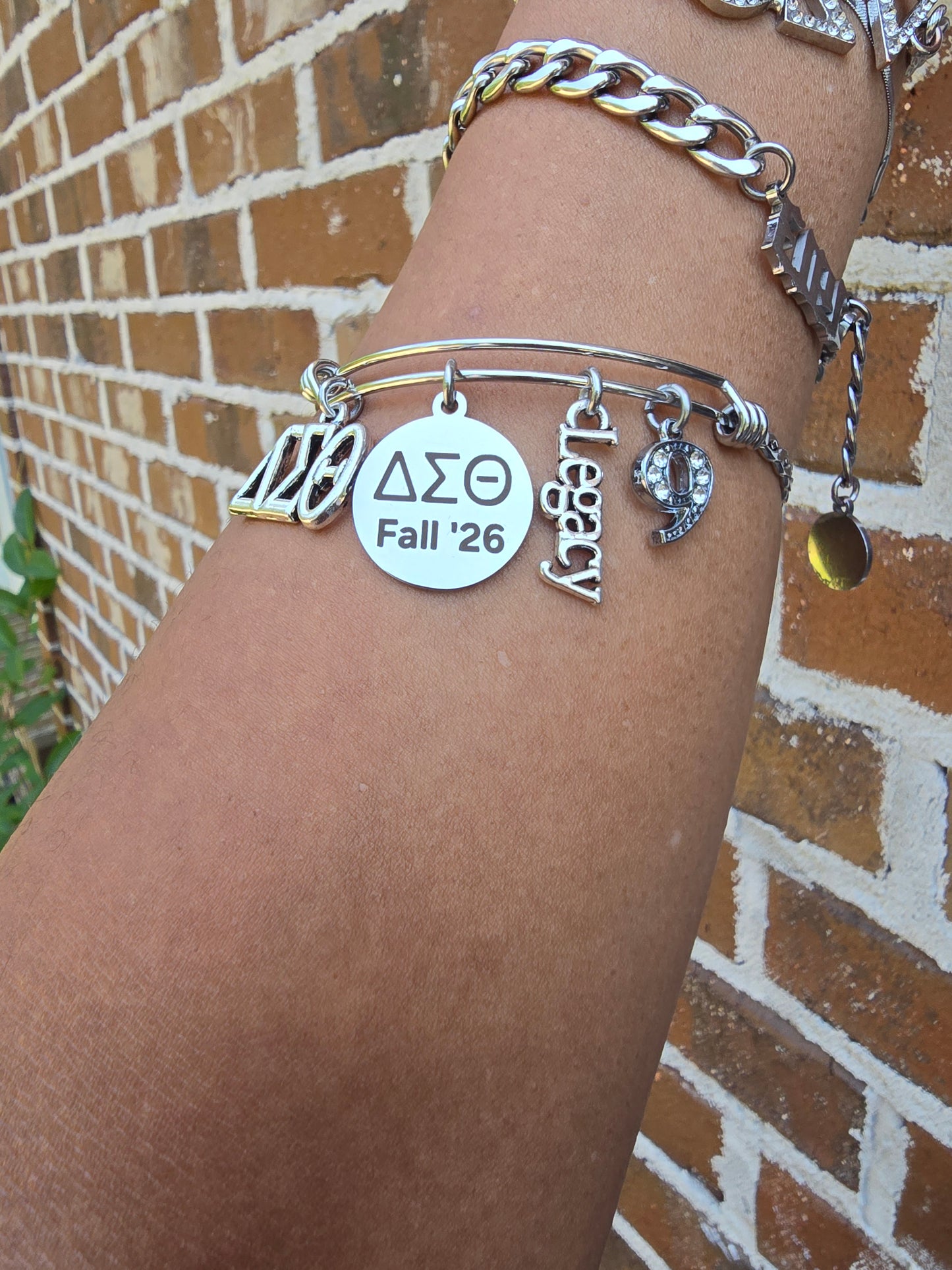 Delta Sigma Theta Fall 2026 Legacy with Line Number Charm Bracelet