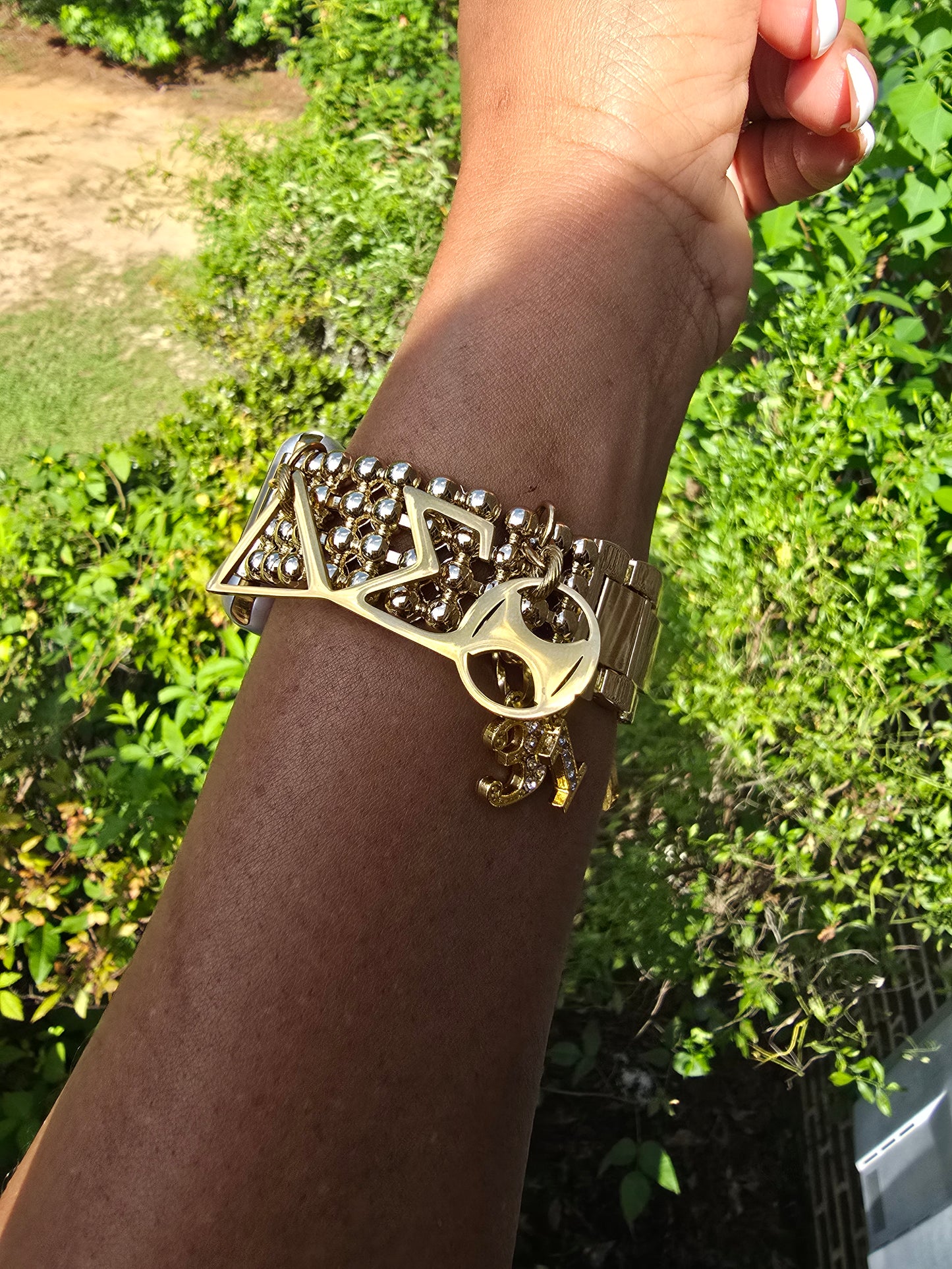 Premium Stainless Steel Delta Watch Band - Delta Sigma Theta Watch Band - Sorority Watch Band - DST Watch Band - Delta Apple Watch Band