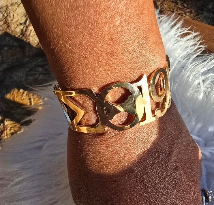 Delta Sigma Theta 1913 Sorority Cuff Bracelet
