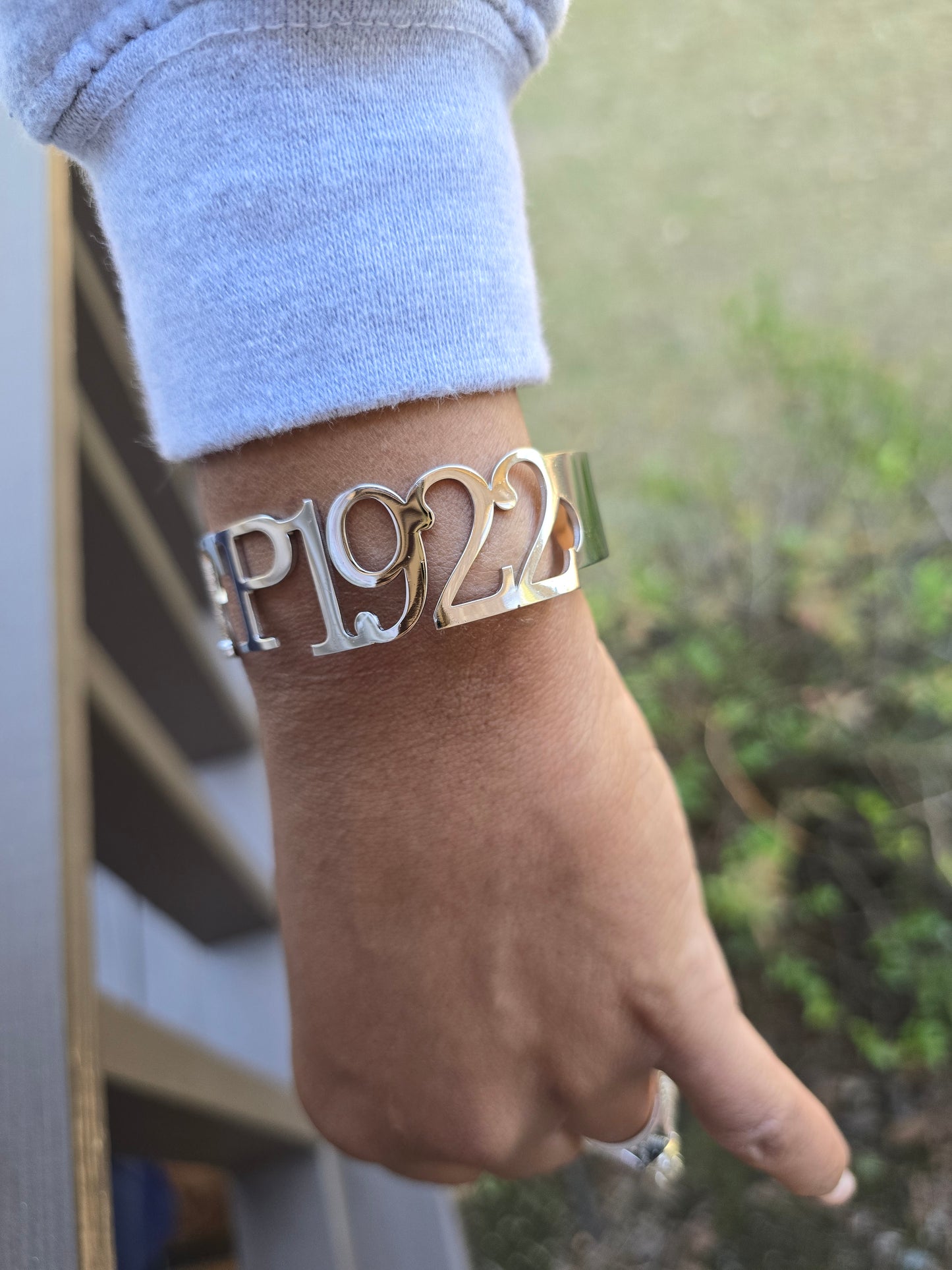 SGRho Sorority Cuff Bracelet Available In Gold and Silver