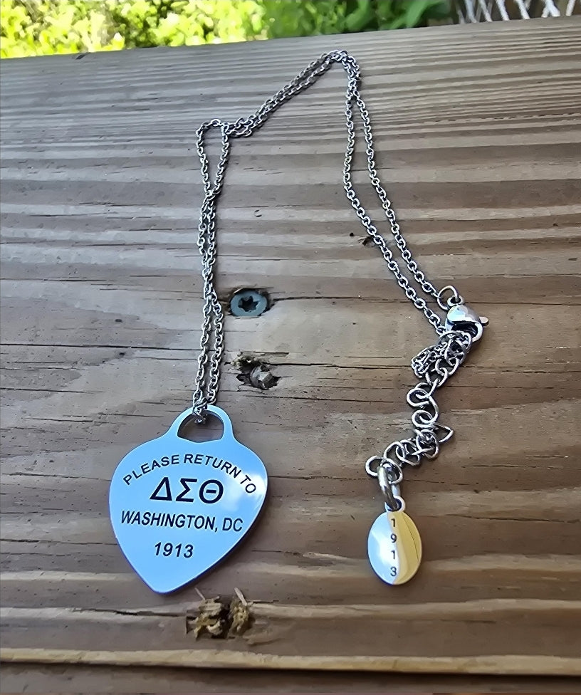 Tiff Inspired Charm Delta Sigma Theta Sorority Necklace