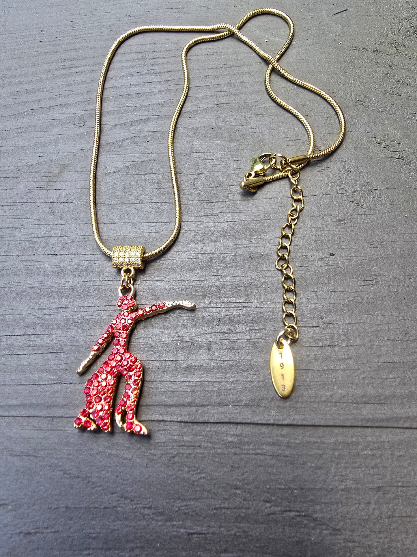 Delta Sigma Theta Sorority Lady Fortitude Necklace