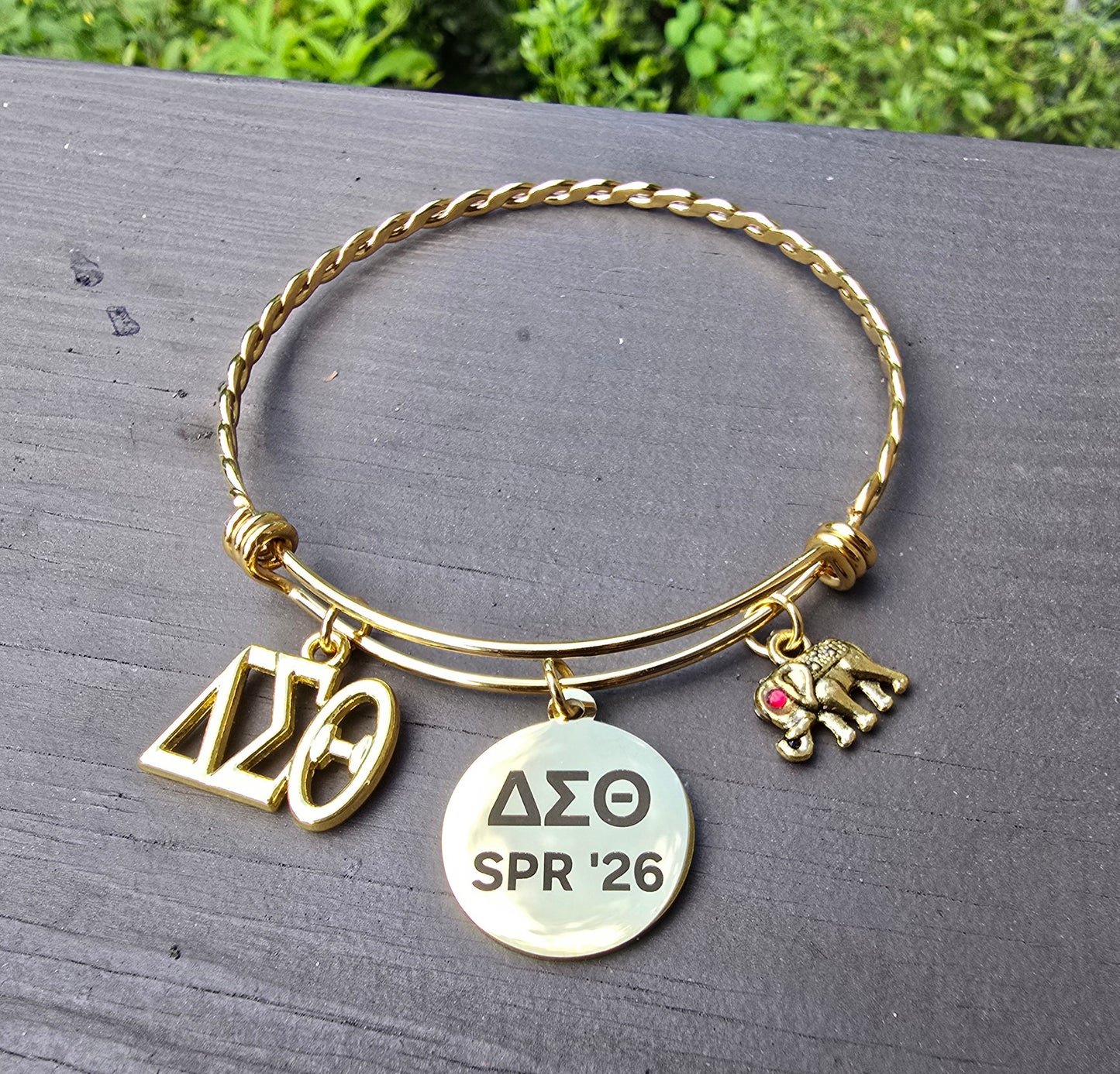 Delta Spring 2026 Charm Bracelet - HBCU Bracelet Delta Sigma Theta Bracelet - DST - Spring 2026 - Sorority Jewelry