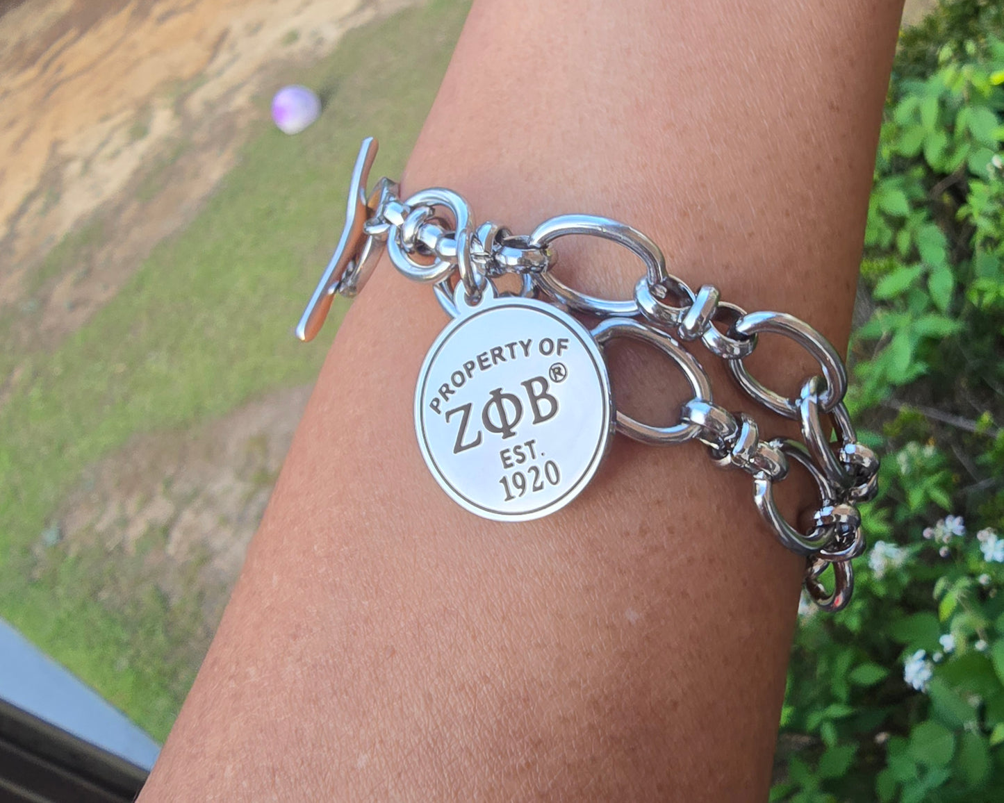 Property of Zeta Phi Beta Bracelet - 1920 - Zeta Bracelet - Sorority Bracelet - Z Phi B Bracelet - Divine Nine - Sorority Jewelry - HBCU bracelet