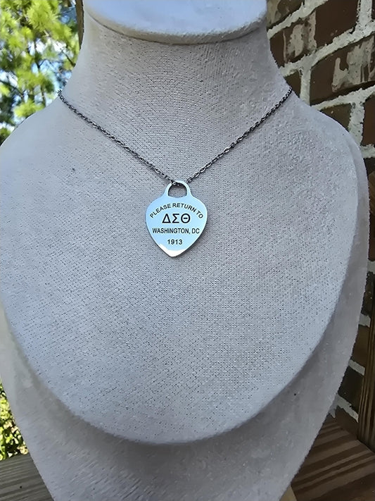 Tiff Inspired Charm Delta Sigma Theta Sorority Necklace