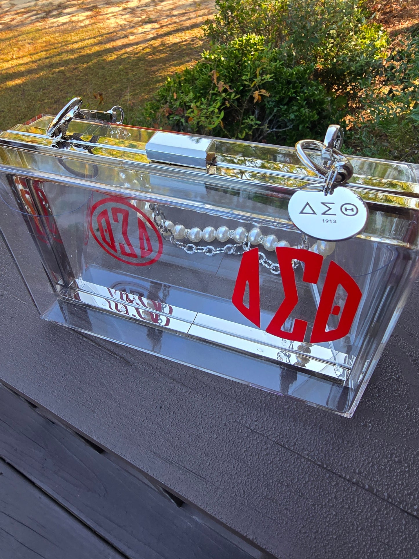 Delta Sigma Theta Sorority Crossbody/Clutch Handbag