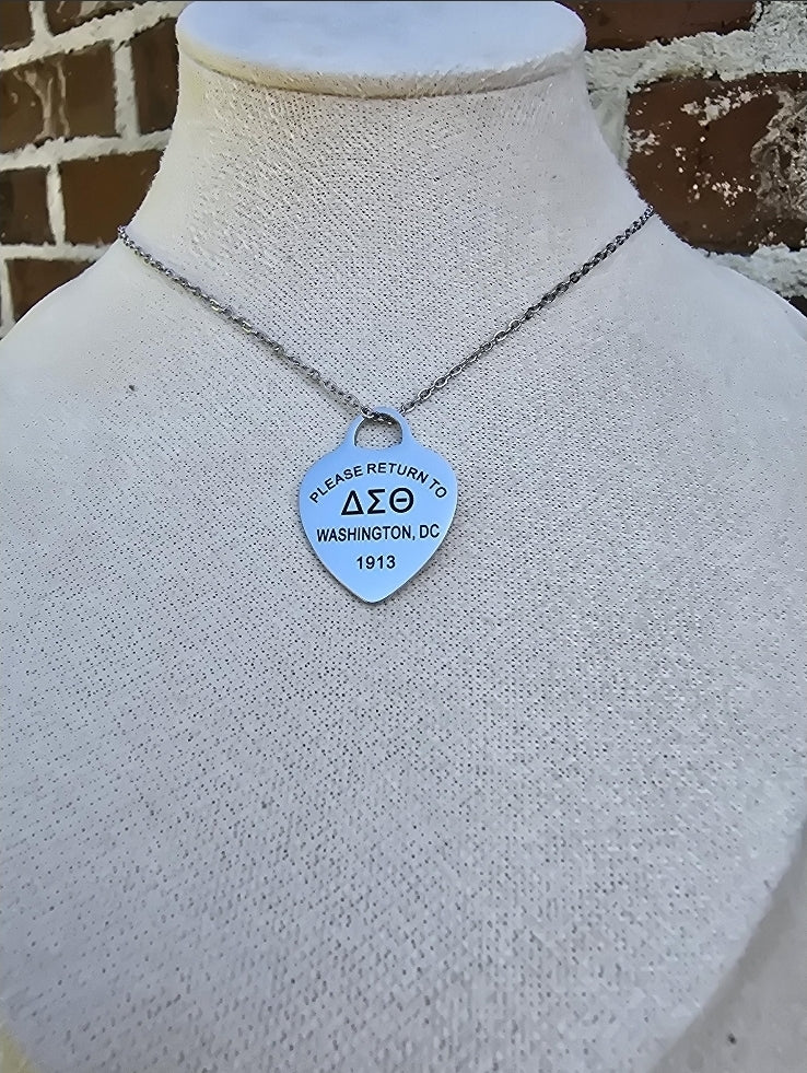Tiff Inspired Charm Delta Sigma Theta Sorority Necklace
