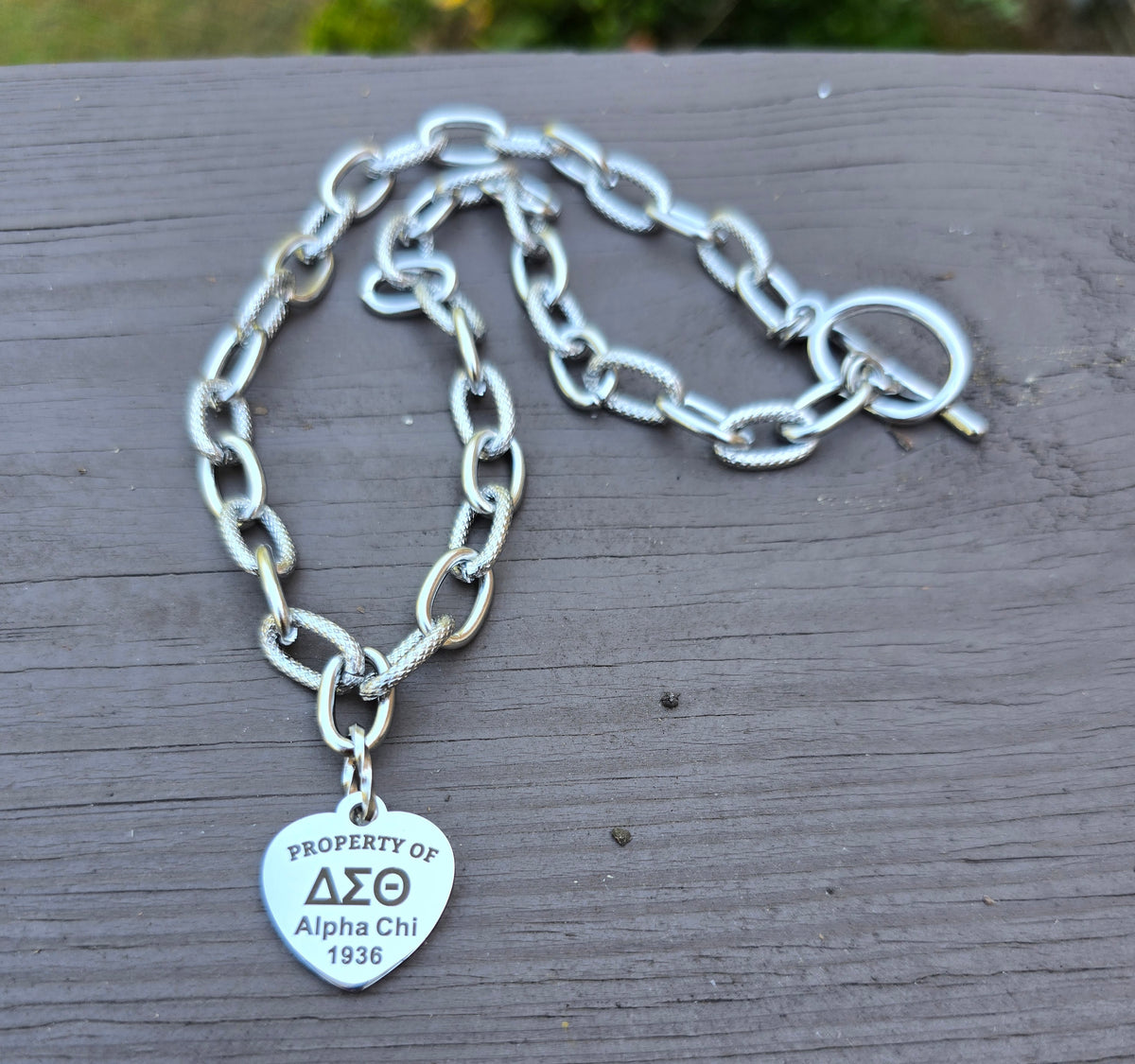 Property of Delta Sigma Theta Sorority Alpha Chi 1936 Custom Necklace