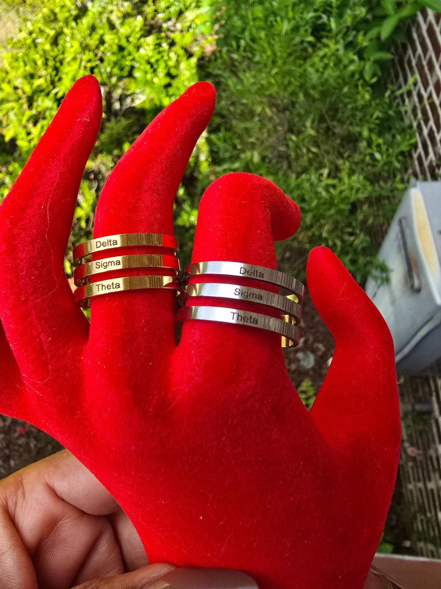 Delta Sigma Theta Adjustable Ring - DST Ring - Delta Sigma Theta Toe Ring - Sorority Jewelry - 1913 Ring - Sorority Ring