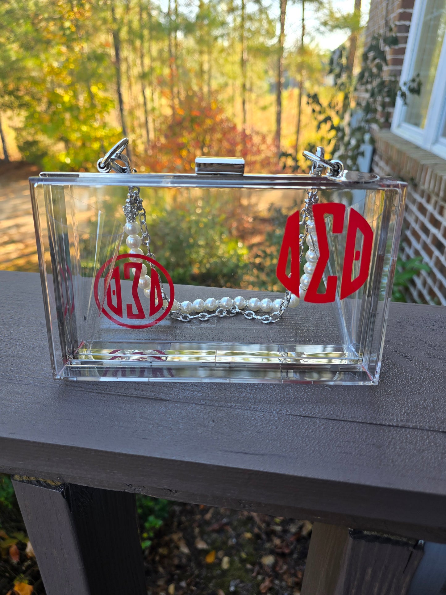 Delta Sigma Theta Sorority Crossbody/Clutch Handbag