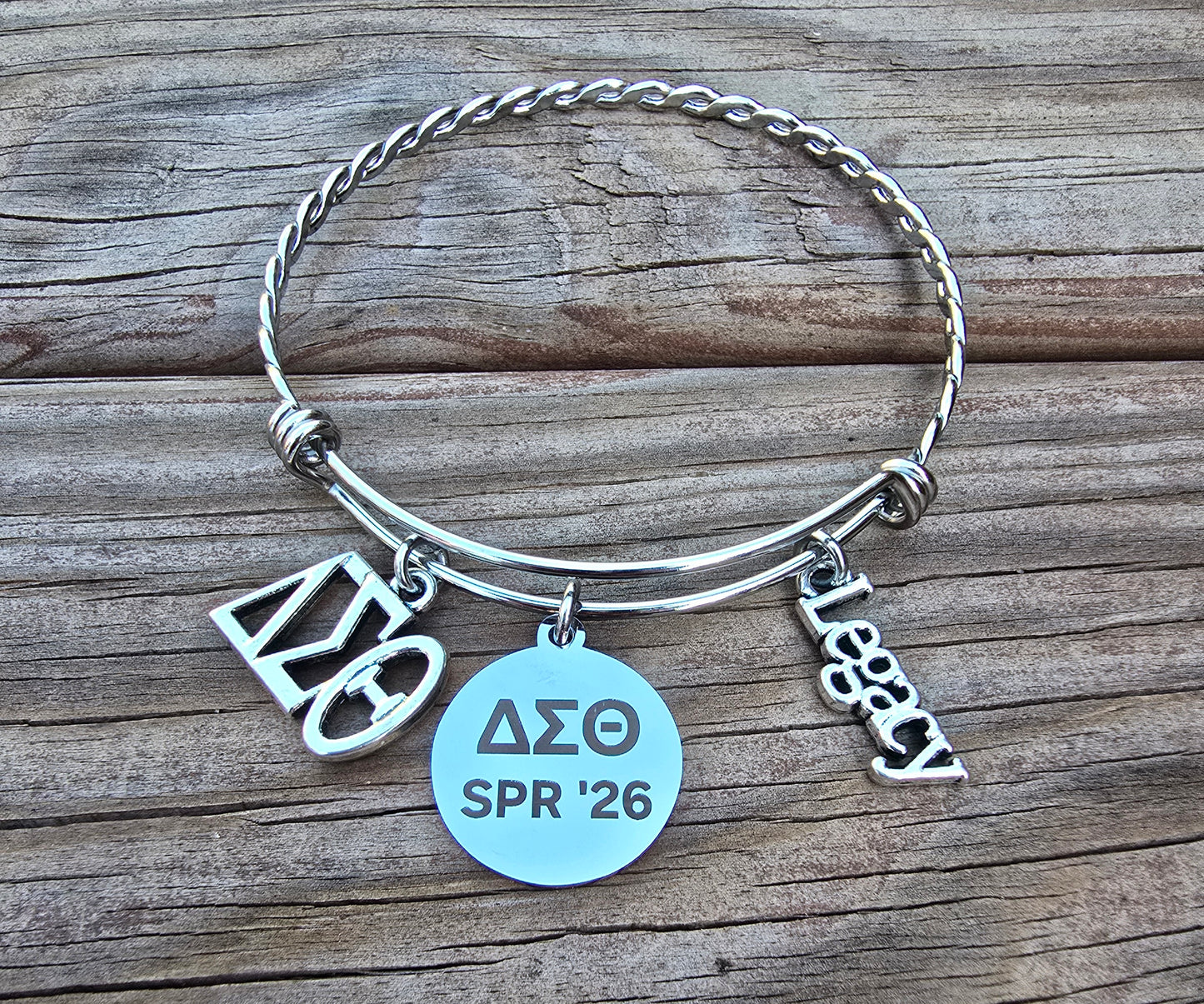 Delta Spring 2026 Charm Bracelet - HBCU Bracelet Delta Sigma Theta Bracelet - DST - Spring 2026 - Sorority Jewelry