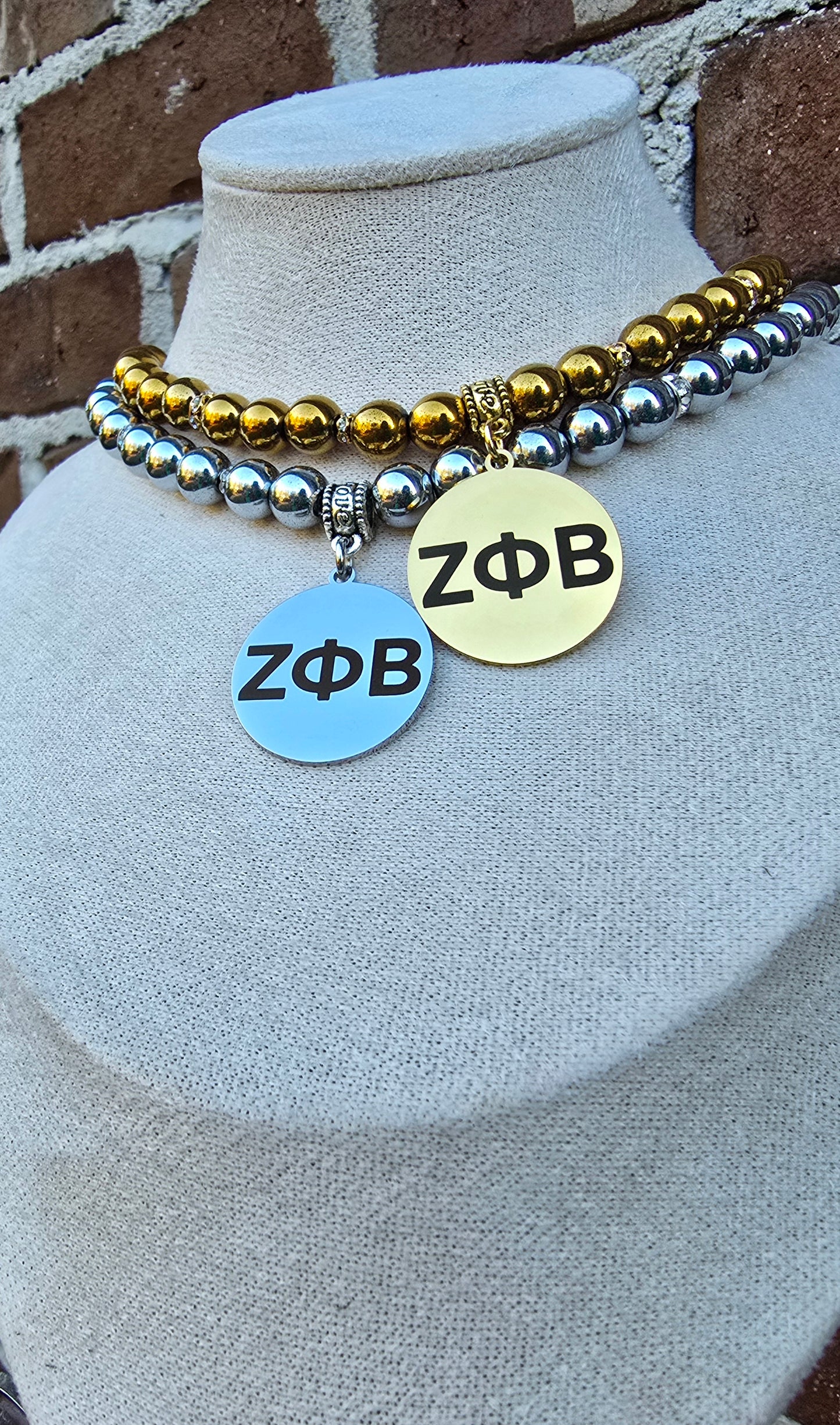 Zeta Phi Beta Beaded Sorority Necklaces - Z Phi B Beaded Sorority Necklace - Zeta Phi Beta Jewelry