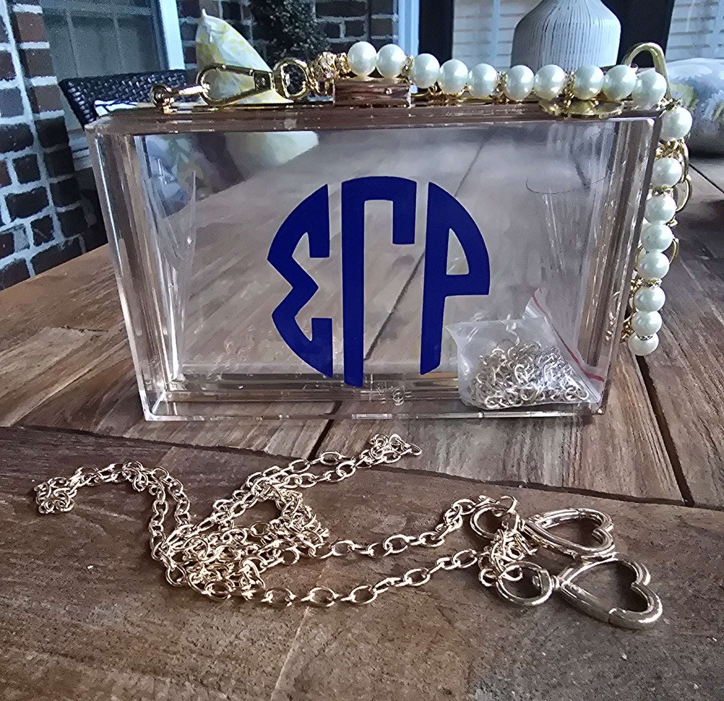 Sigma Gamma Rho Handbag - Sigma Gamma Rho Crossbody - SGRhoClutch Handbag - Sorority Purse - SGRho Stadium Purse
