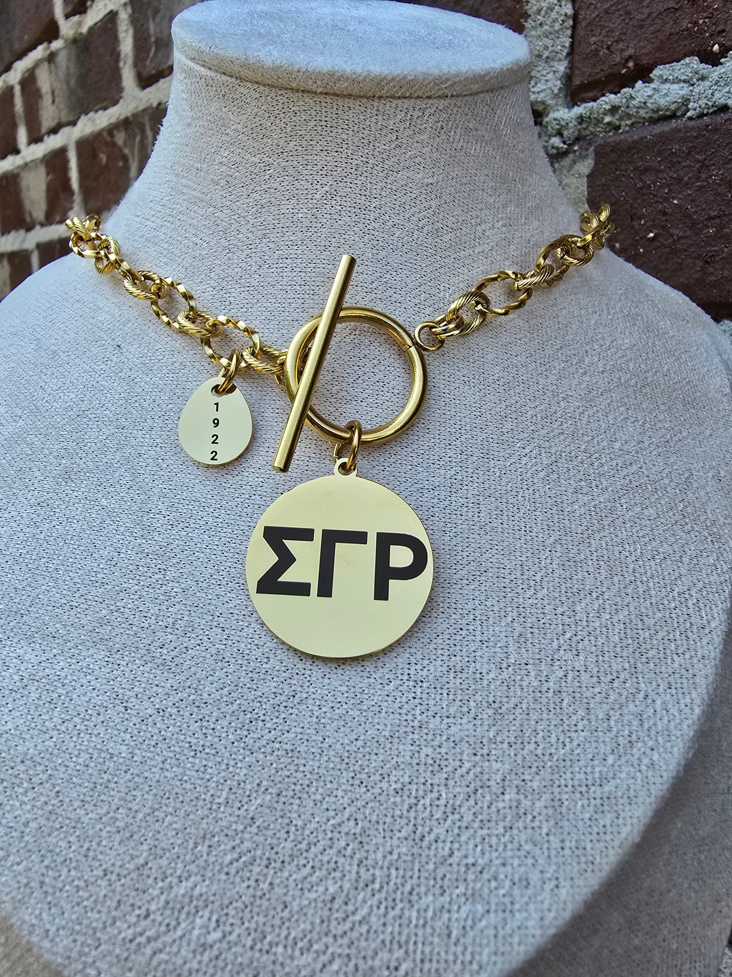 SGRho necklace- Sorority necklace - Sigma Gamma Rho- Sorority gift - HBCU - Divine Nine Sororities