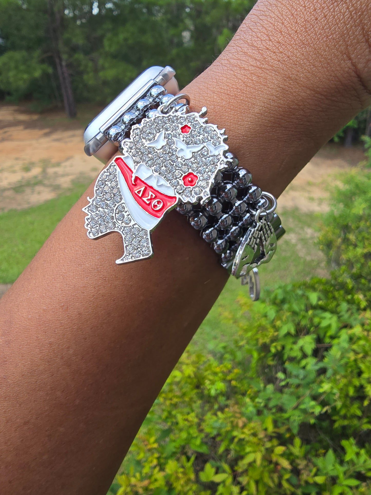 Premium Stainless Steel Delta Watch Band - Delta Sigma Theta Watch Band - Sorority Watch Band - DST Watch Band - Delta Apple Watch Band