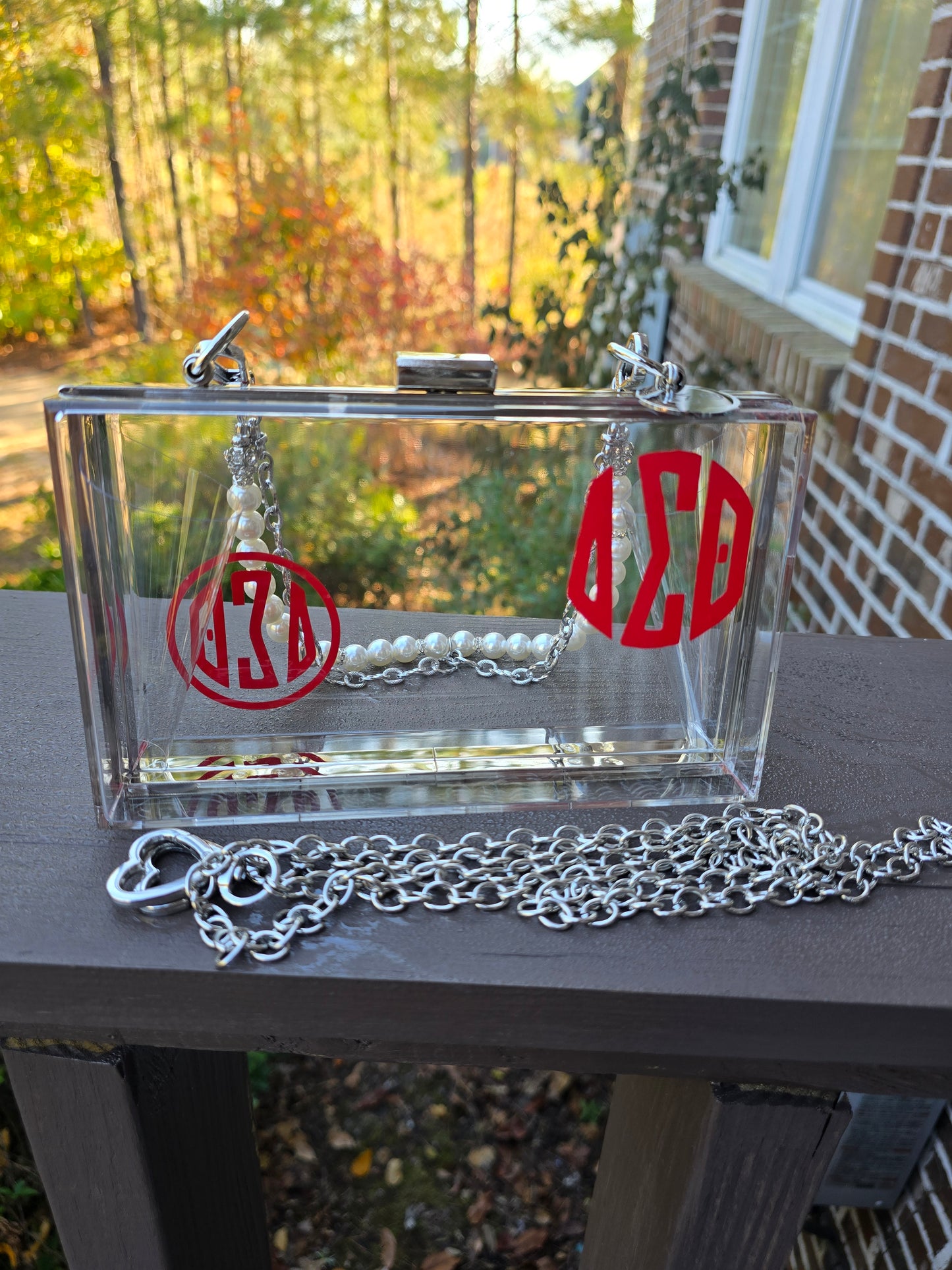 Delta Sigma Theta Sorority Crossbody/Clutch Handbag