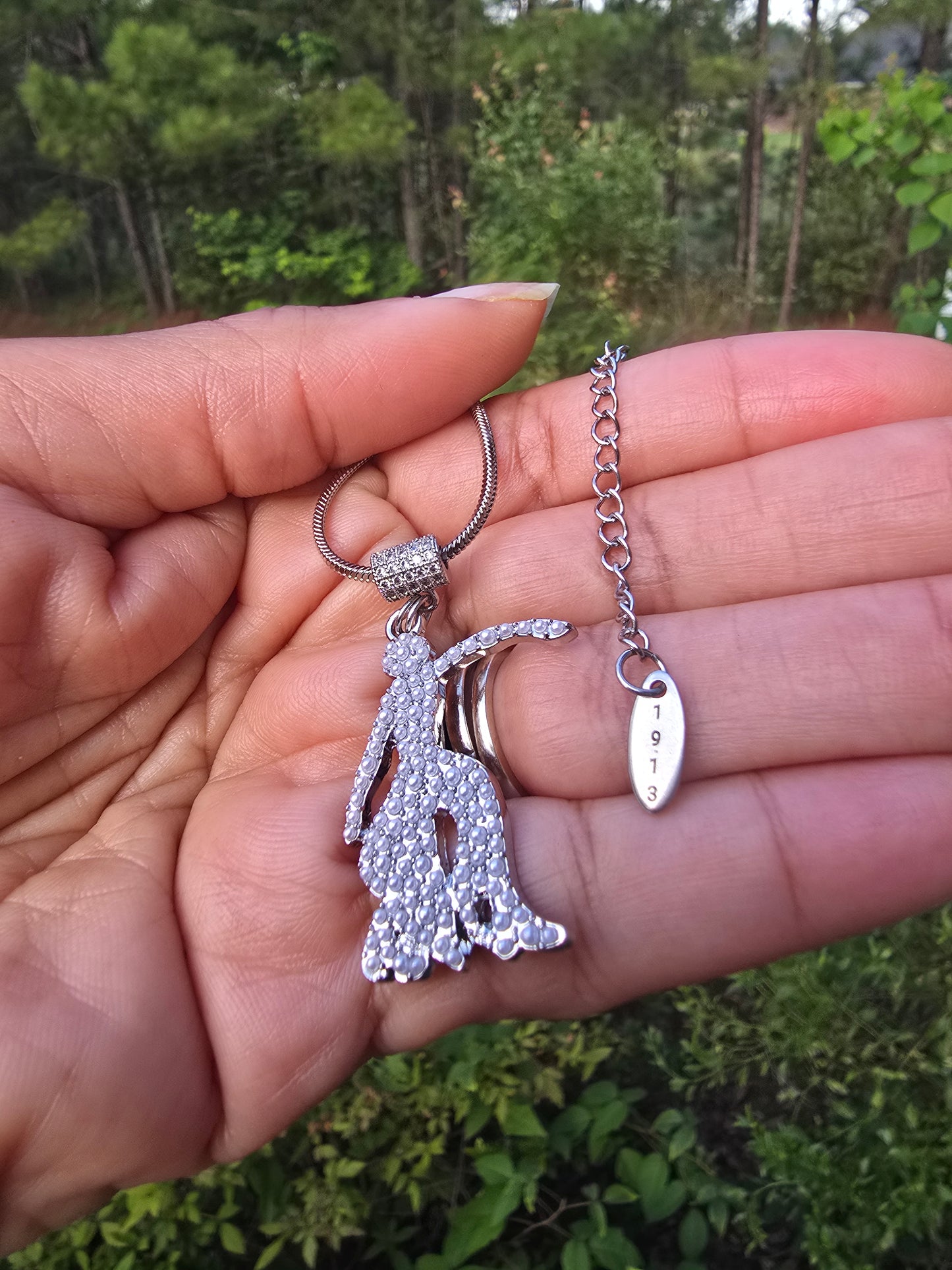 Delta Sigma Theta Sorority Lady Fortitude Necklace