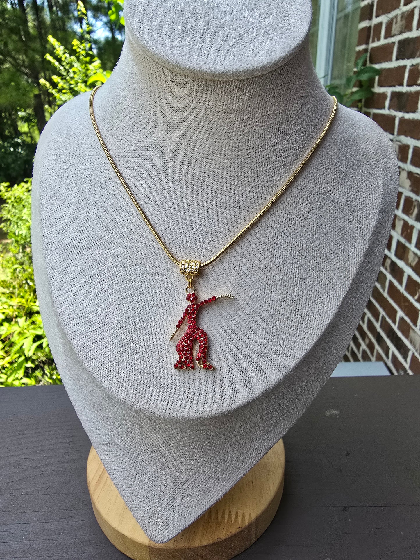 Delta Sigma Theta Sorority Lady Fortitude Necklace
